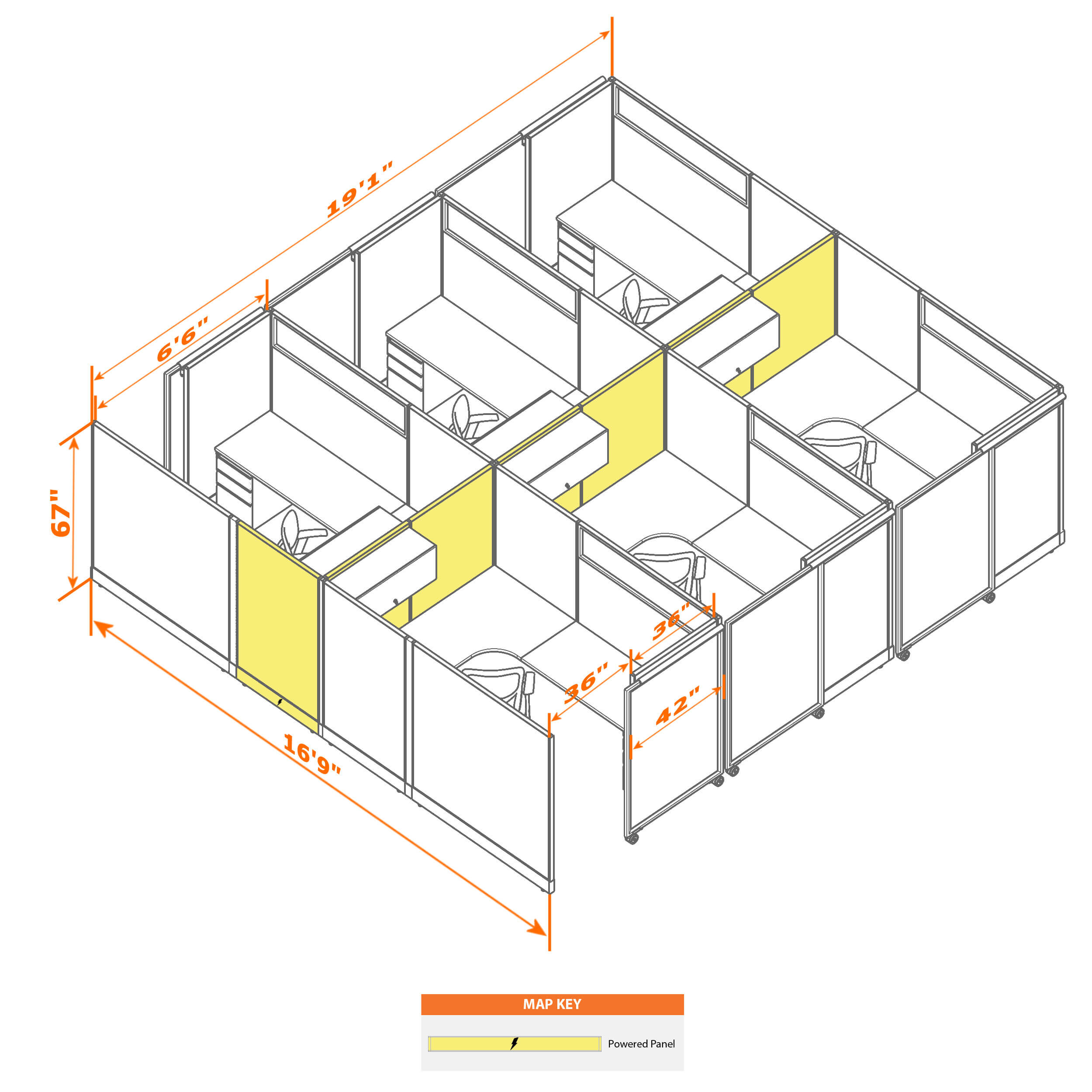 Cubicle with door 68 6c 1 Cubicle with door 68 6c 1