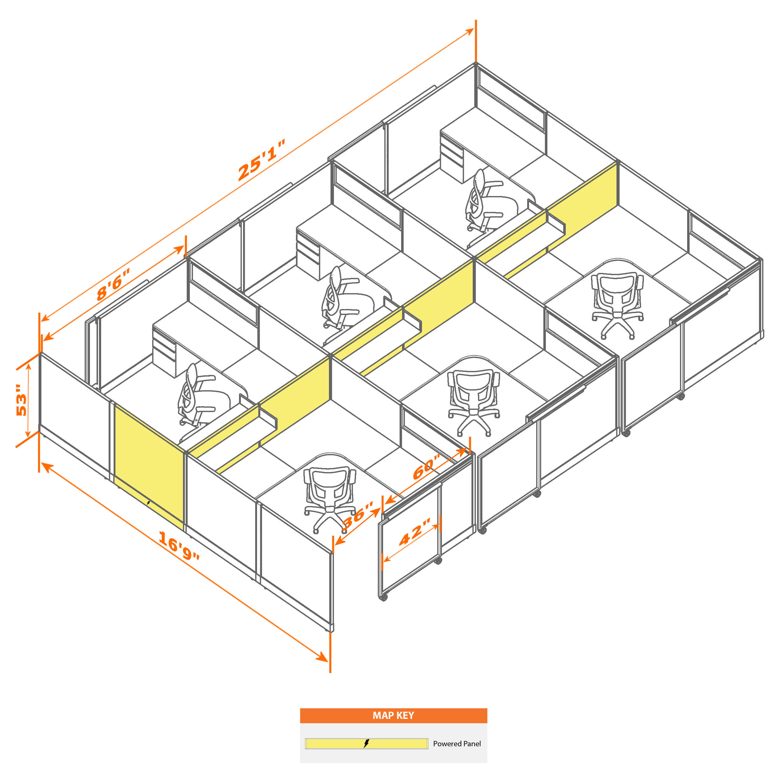 Cubicle with door 88 6c Cubicle with door 88 6c