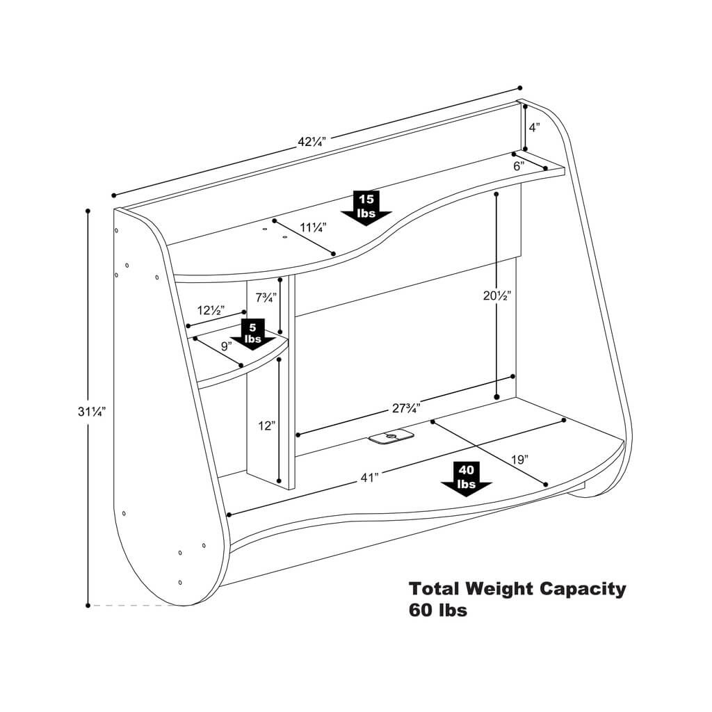 Curved desk scheme Curved desk scheme