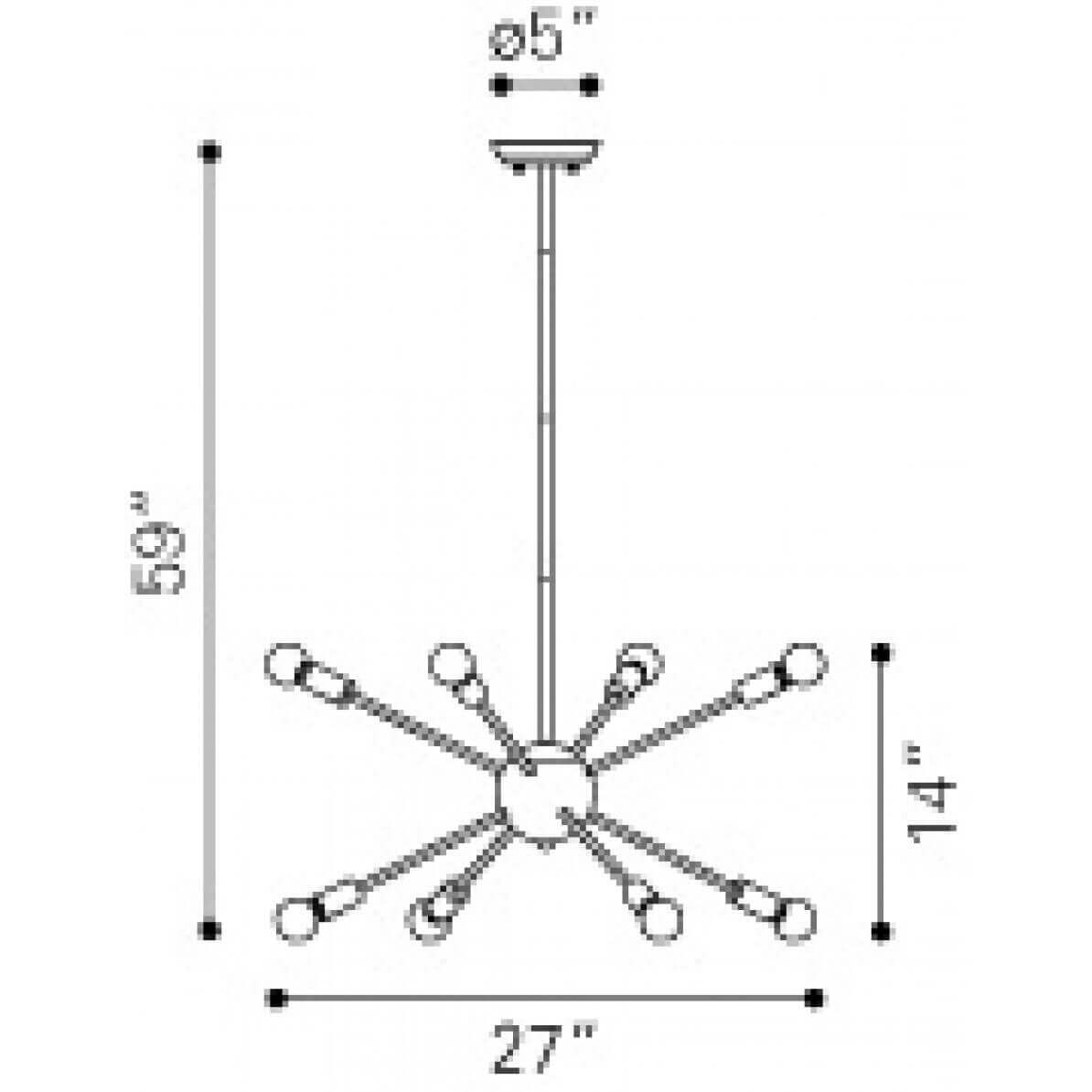 Designer lights dimensions view Designer lights dimensions view