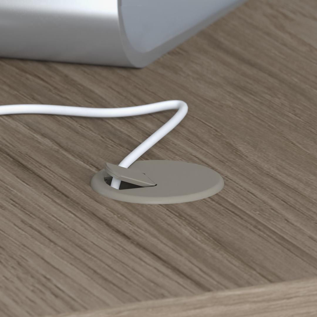 Besto straight office desk 71w x 35d bowfront grommet Besto straight office desk 71w x 35d bowfront grommet