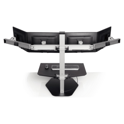 Desktop riser 4 monitors back Desktop riser 4 monitors back