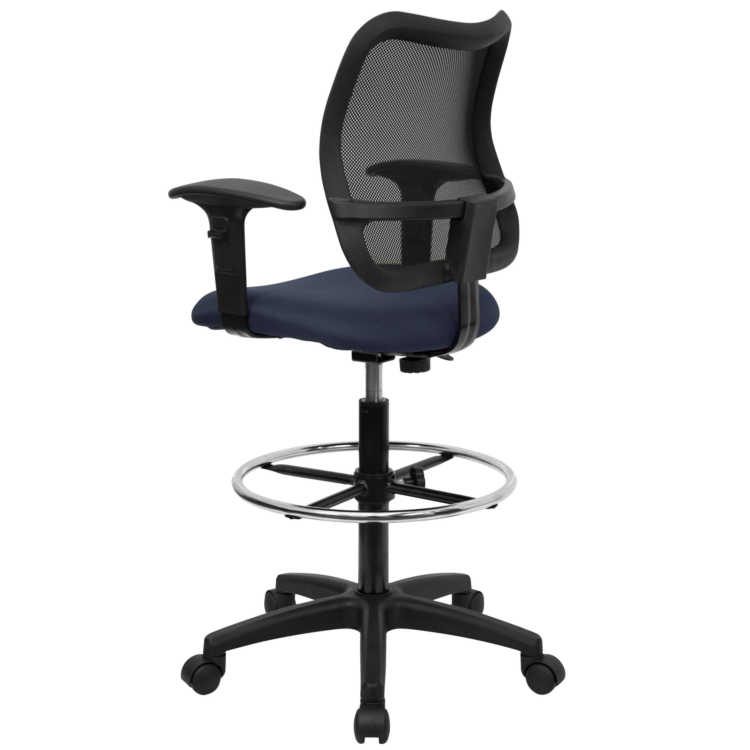 Drafting office chair rear view Drafting office chair rear view