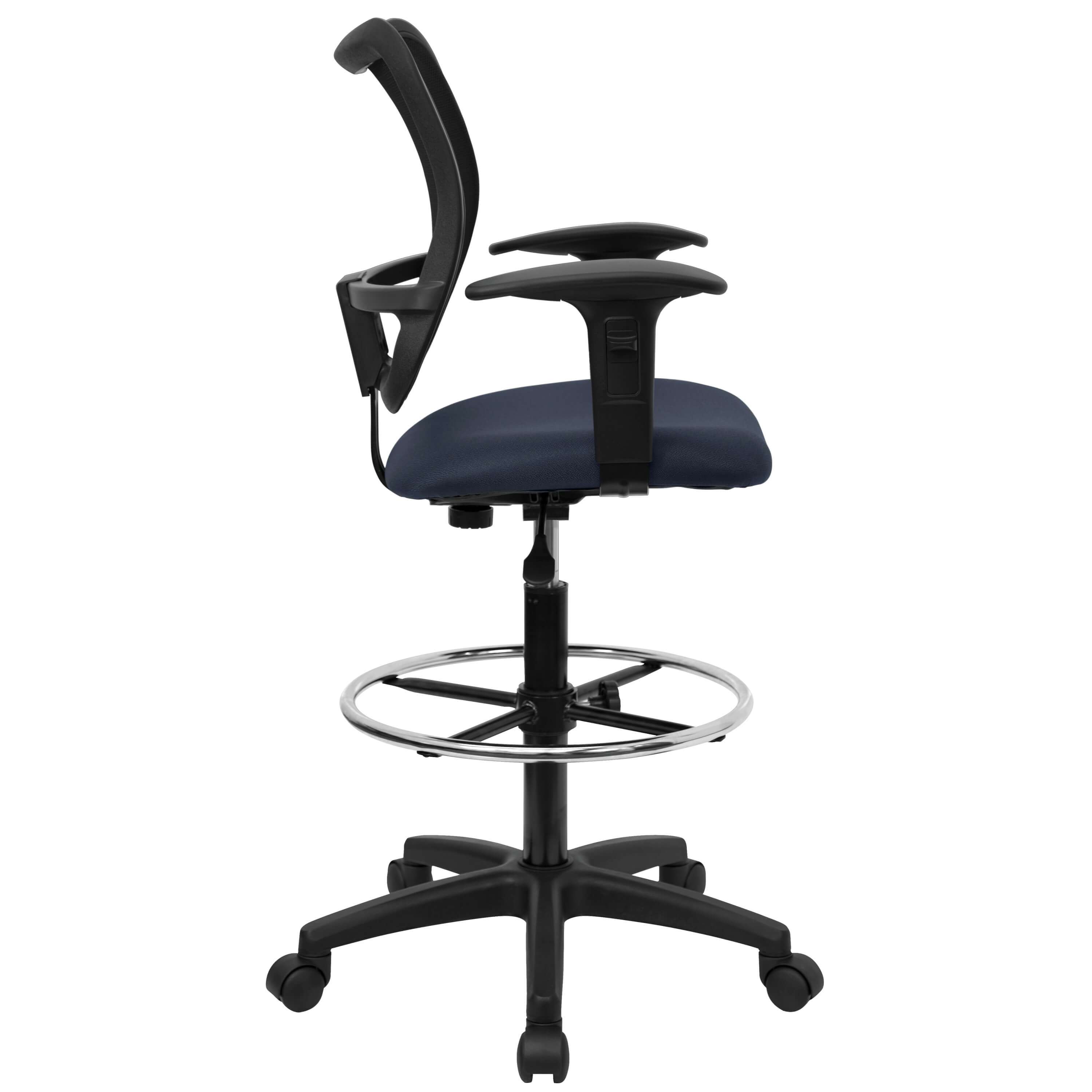 Drafting office chair side view Drafting office chair side view