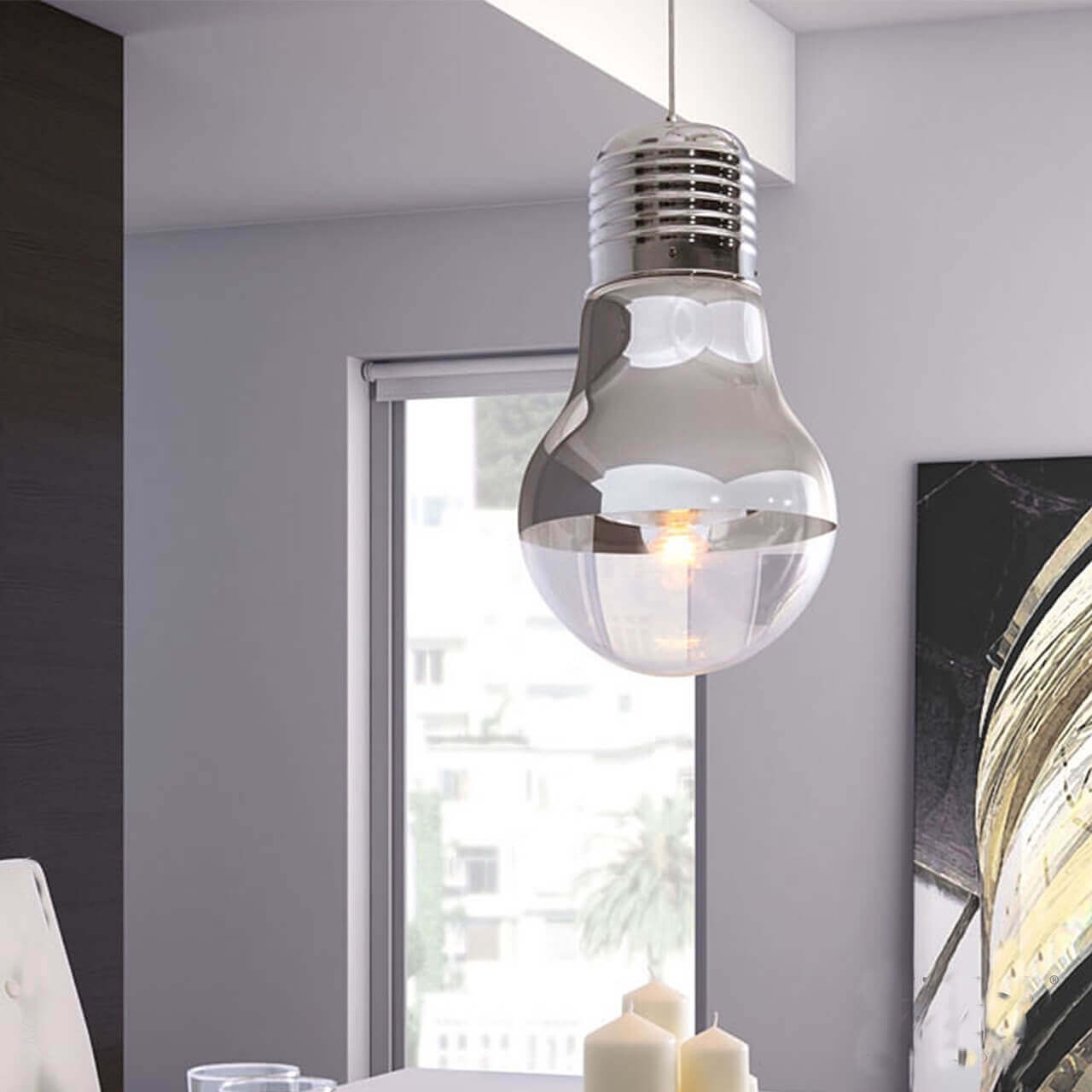 Edison bulb light fixture environmental view Edison bulb light fixture environmental view
