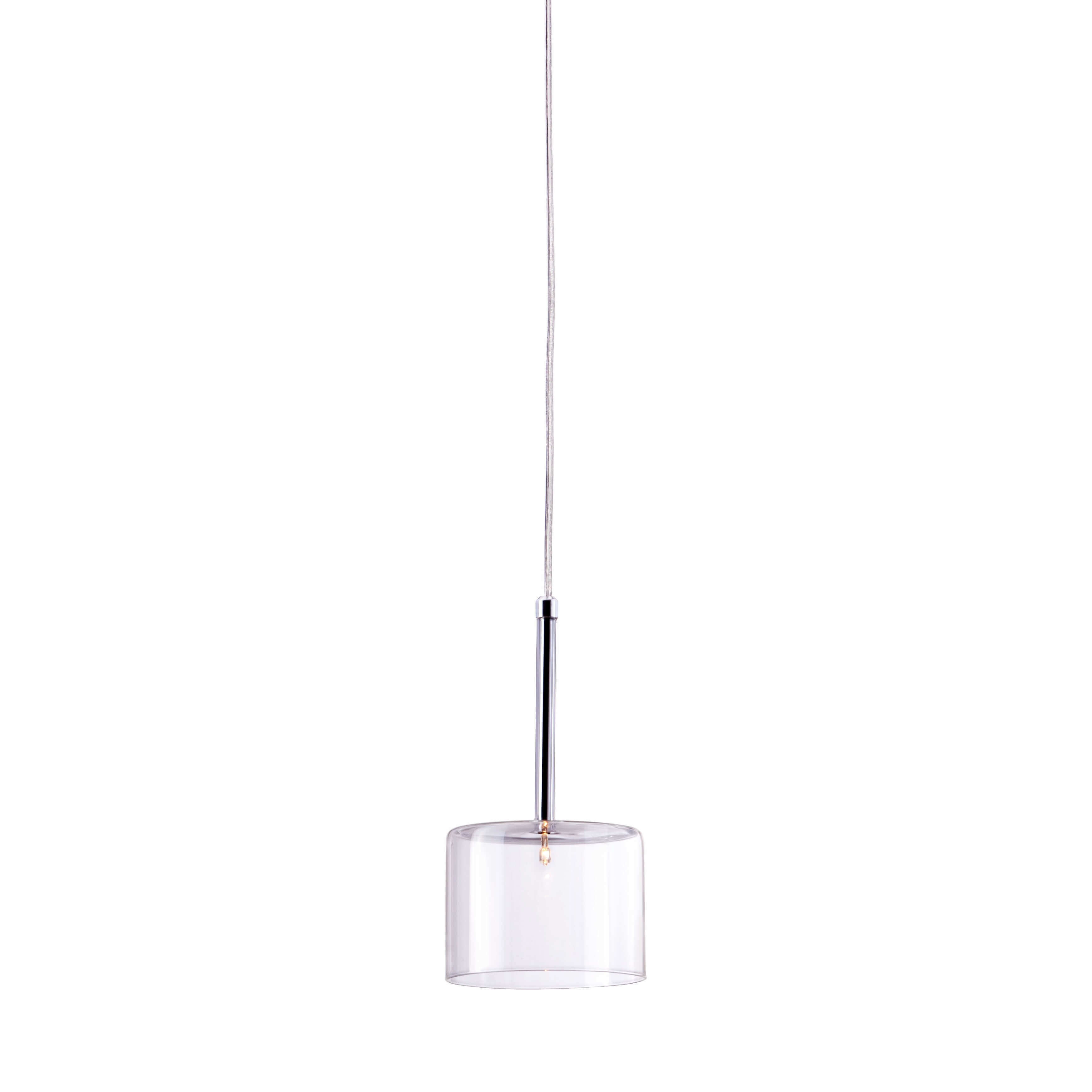 Glass pendant light front view Glass pendant light front view