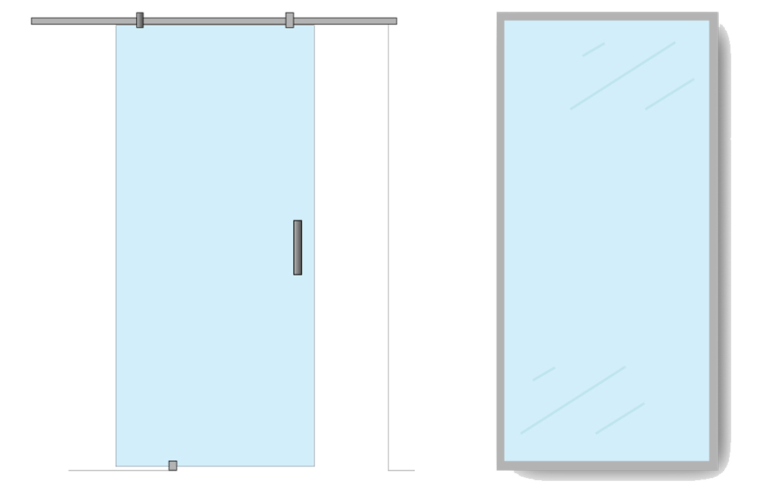 Glass wall offices T TYPICAL 2 parts Glass wall offices T TYPICAL 2 parts