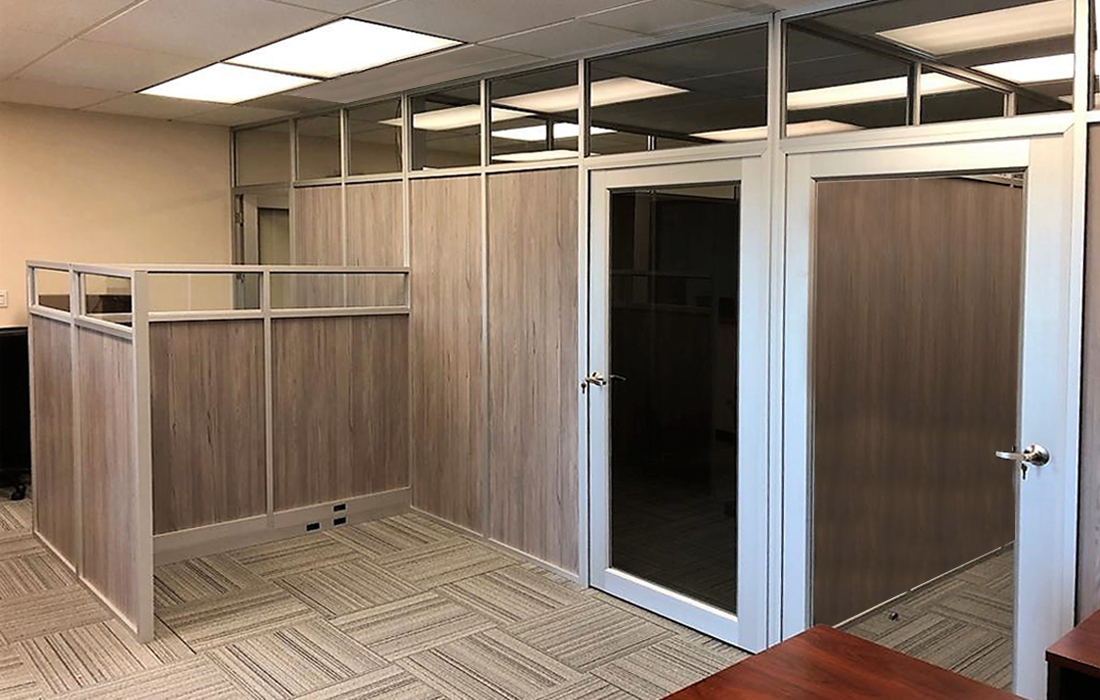 Glass wall systems reception front Glass wall systems reception front