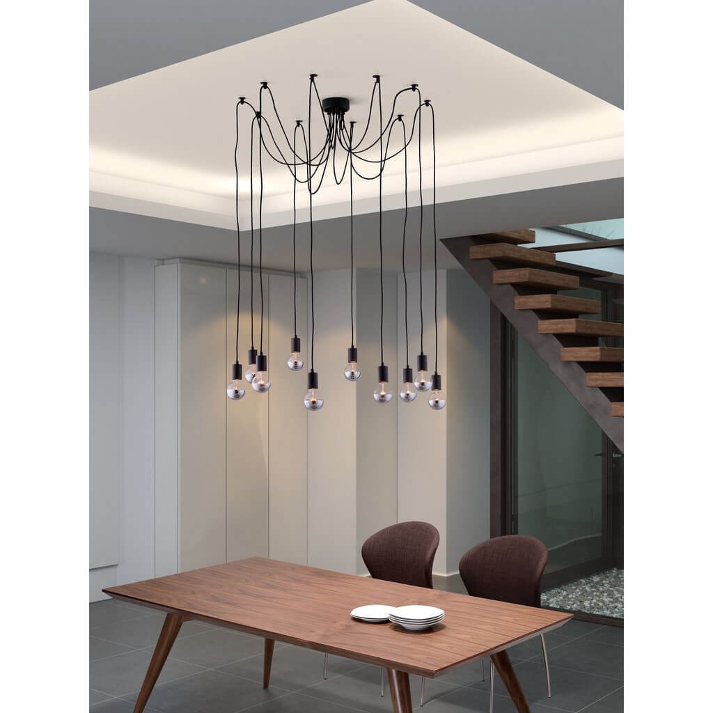 Hanging edison lights environmental view Hanging edison lights environmental view
