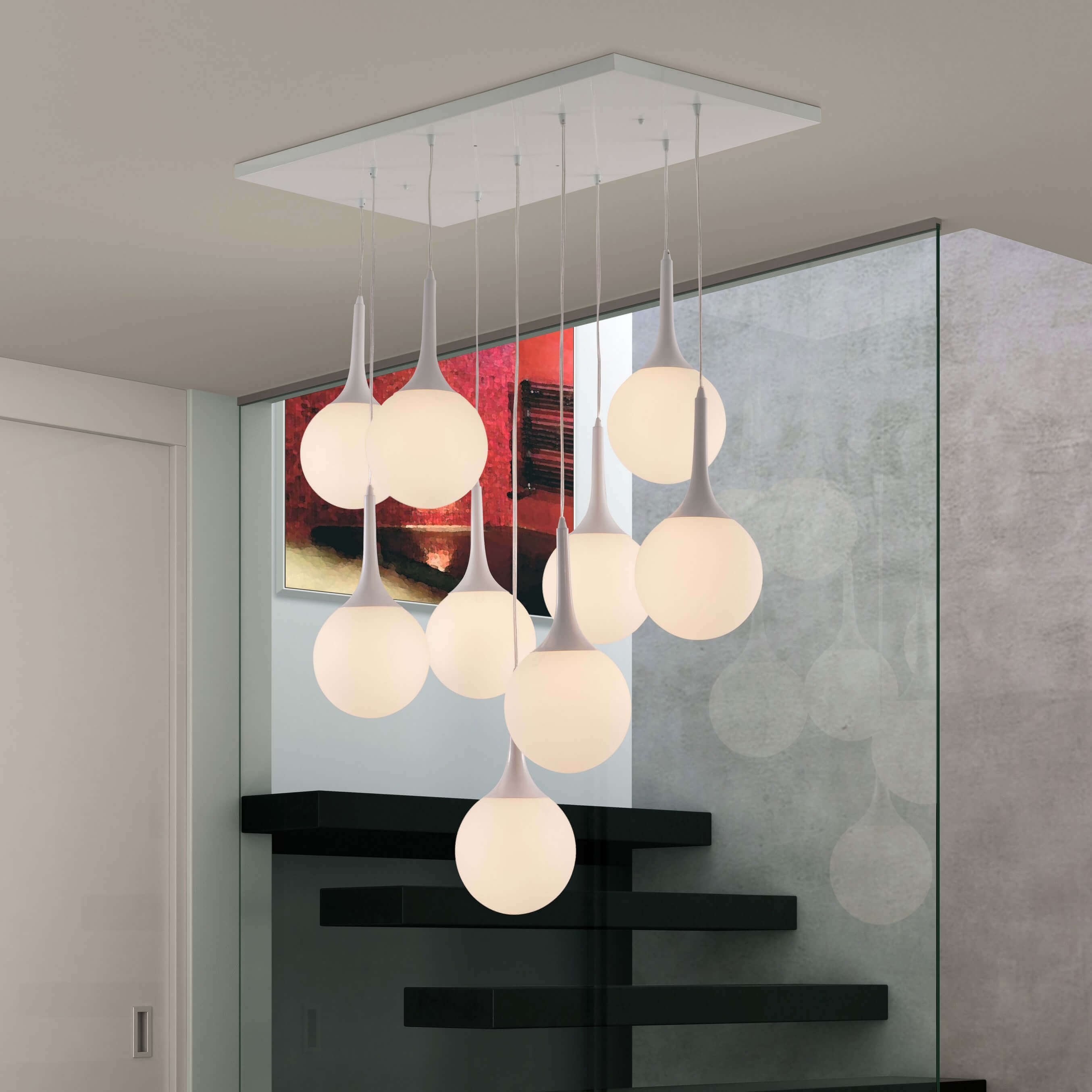 Hanging lights environmental view Hanging lights environmental view