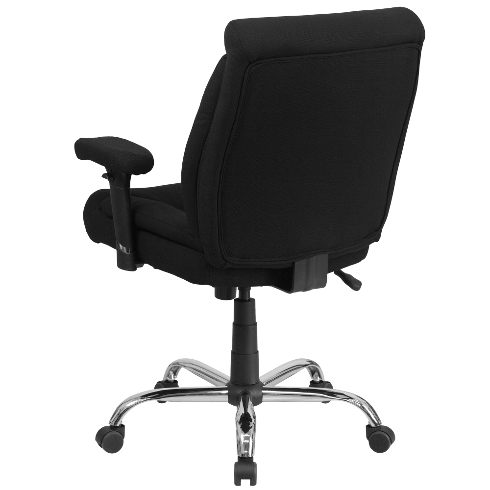 Heavy duty computer chair rear view Heavy duty computer chair rear view