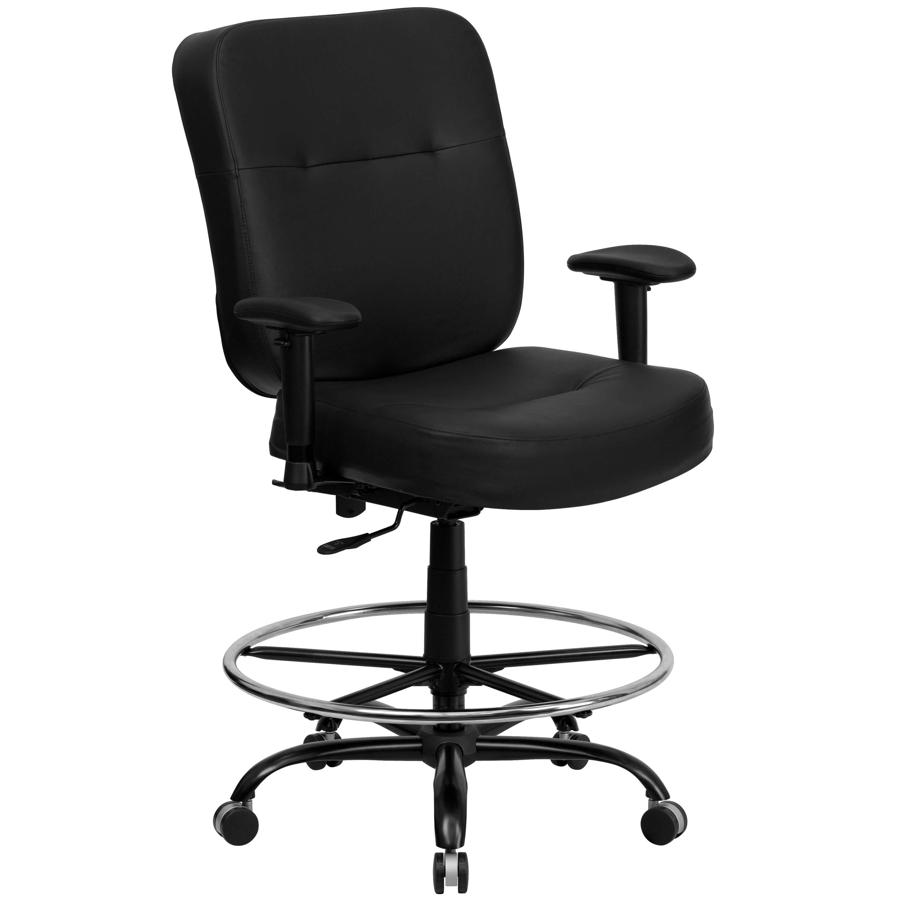 Heavy duty office chairs CUB WL 735SYG BK LEA AD GG ALF Heavy duty office chairs CUB WL 735SYG BK LEA AD GG ALF
