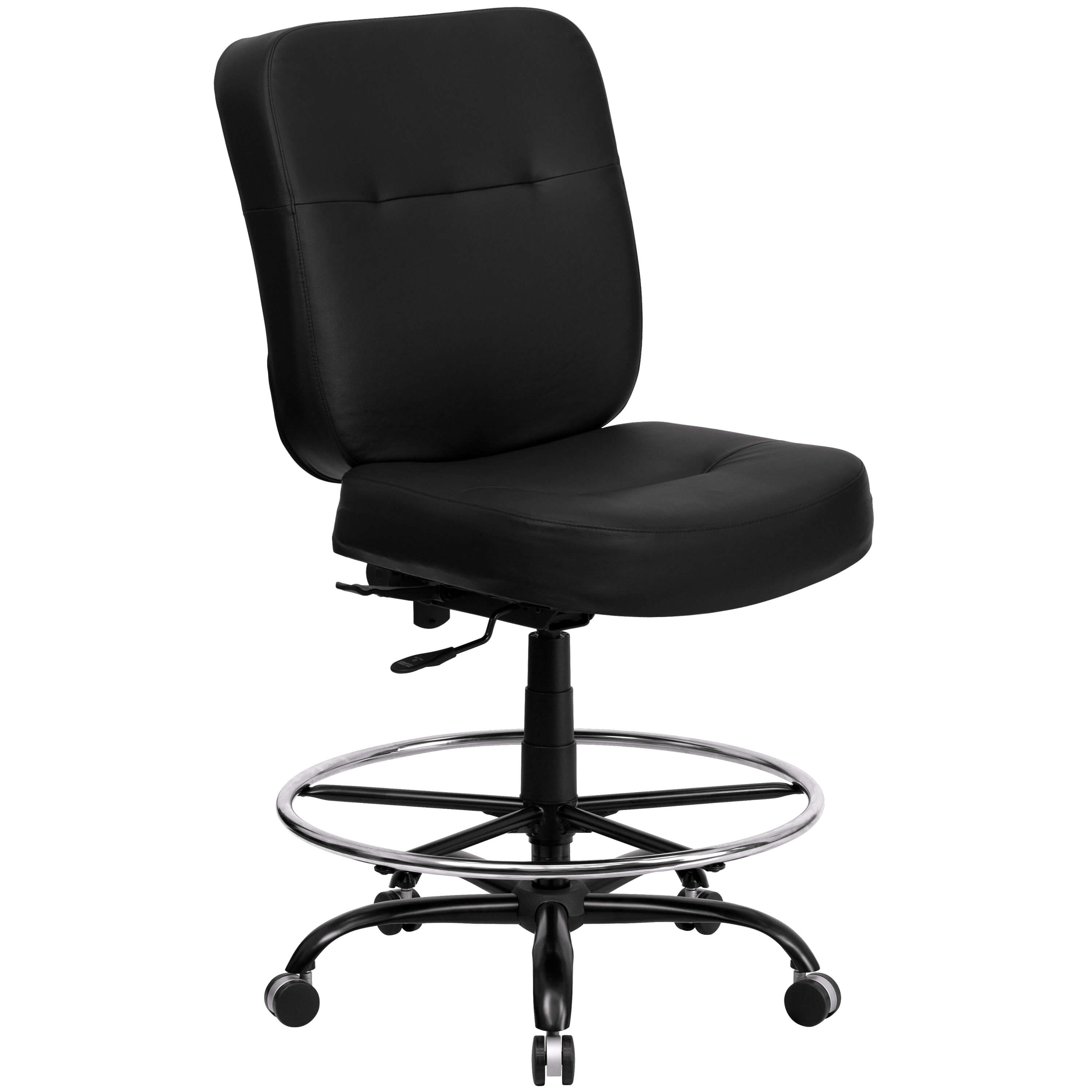 Heavy duty office chairs CUB WL 735SYG BK LEA D GG ALF Heavy duty office chairs CUB WL 735SYG BK LEA D GG ALF
