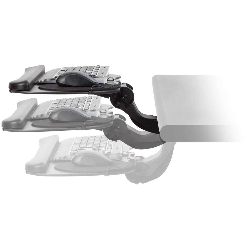 Height adjustable keyboard tray view 2 Height adjustable keyboard tray view 2
