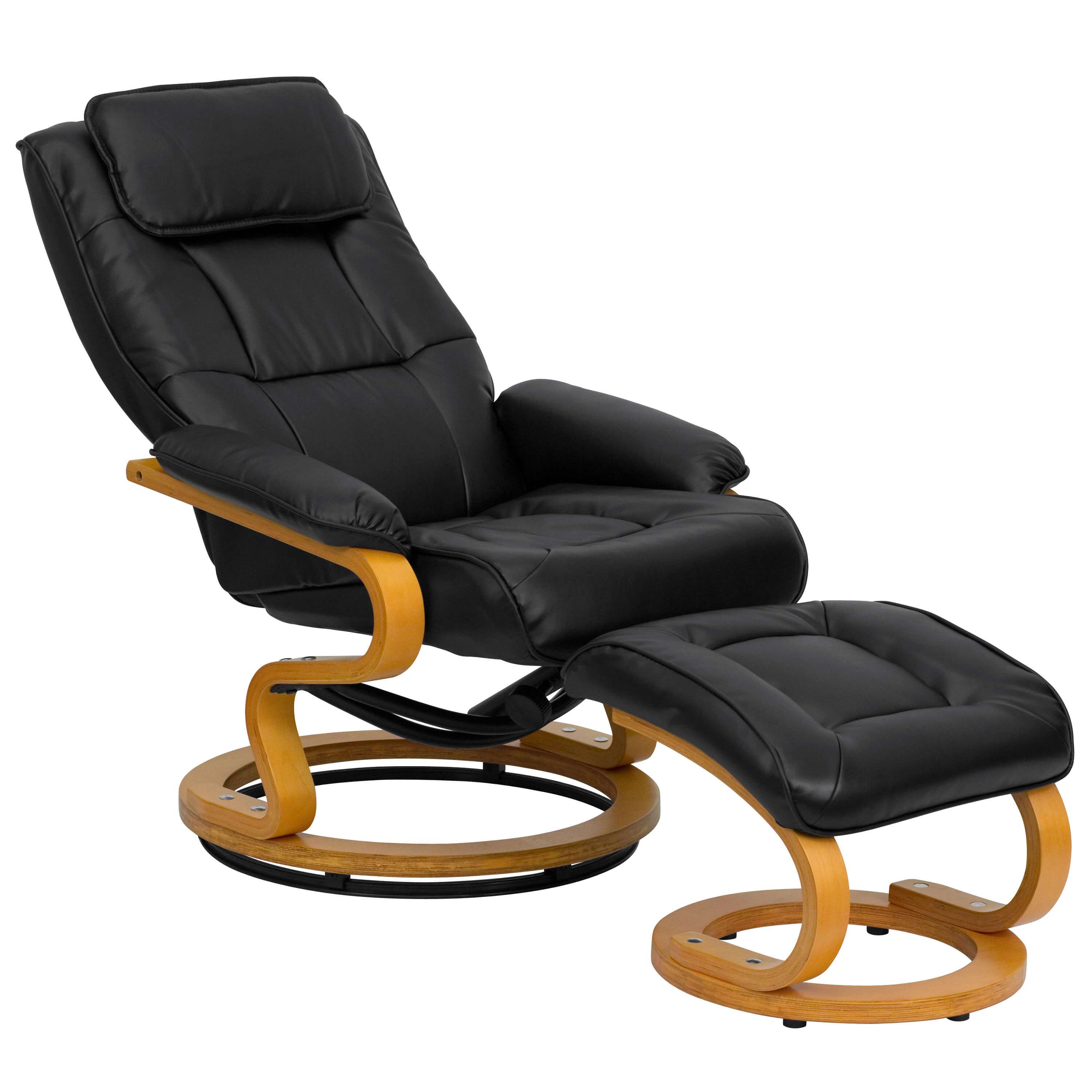 High back recliner chair reclined view High back recliner chair reclined view