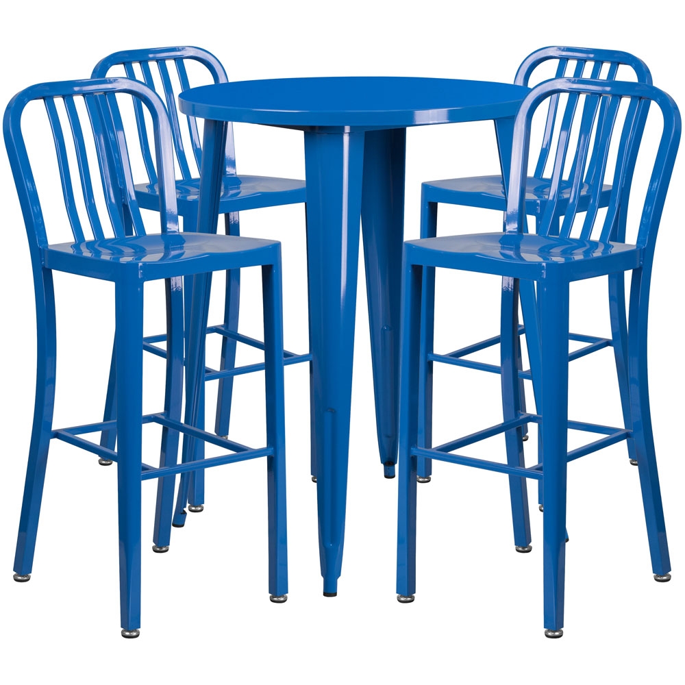 High top table set CUB CH 51090BH 4 30VRT BL GG FLA High top table set CUB CH 51090BH 4 30VRT BL GG FLA