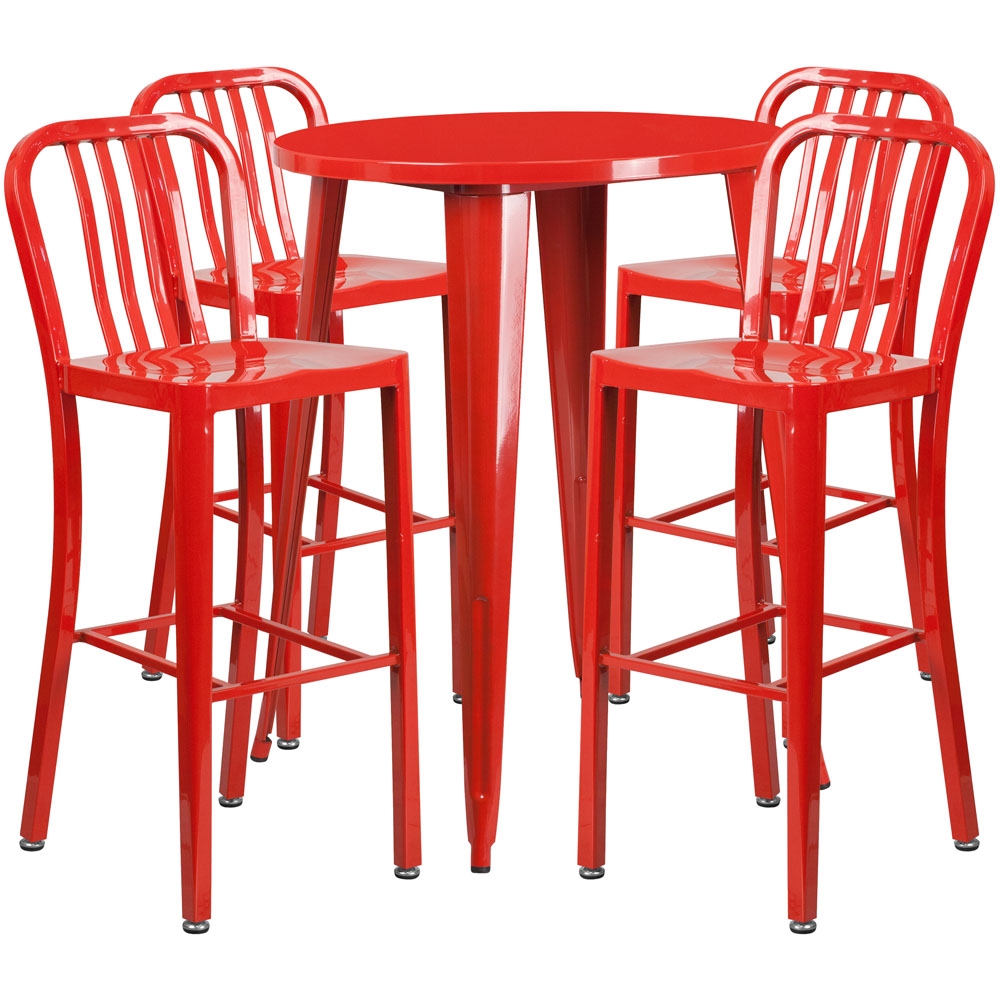 High top table set CUB CH 51090BH 4 30VRT RED GG FLA High top table set CUB CH 51090BH 4 30VRT RED GG FLA