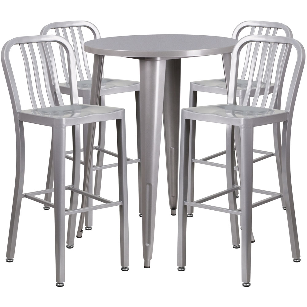 High top table set CUB CH 51090BH 4 30VRT SIL GG FLA High top table set CUB CH 51090BH 4 30VRT SIL GG FLA