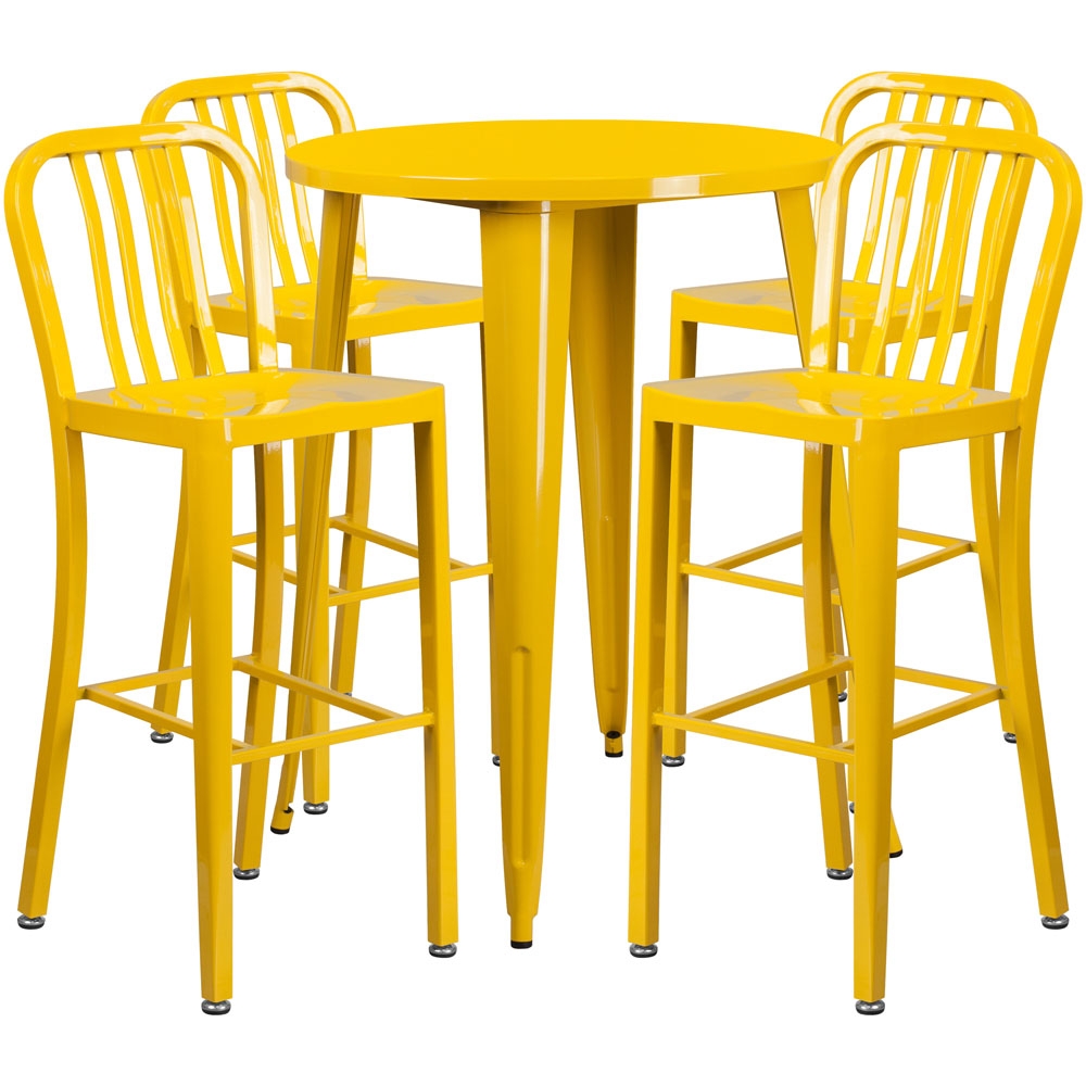 High top table set CUB CH 51090BH 4 30VRT YL GG FLA High top table set CUB CH 51090BH 4 30VRT YL GG FLA