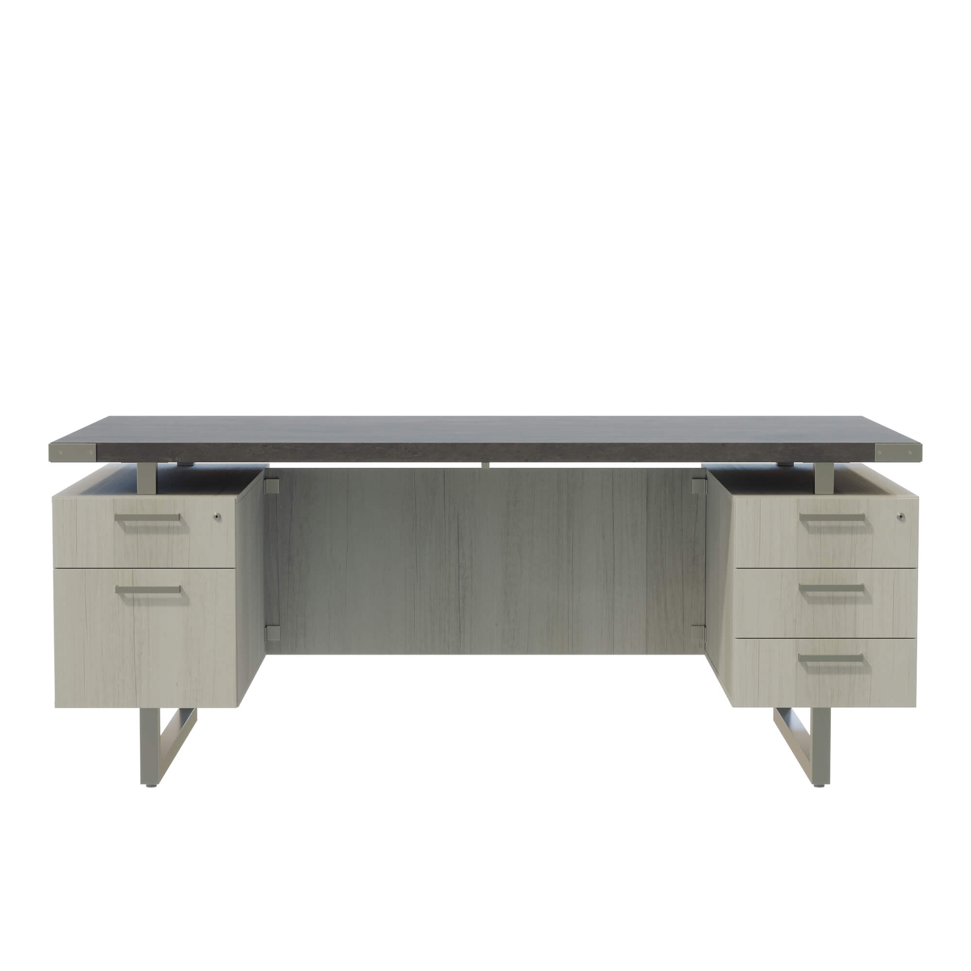 Ho4 home office furniture desk with 2 box file cabinets front 1 2 Ho4 home office furniture desk with 2 box file cabinets front 1 2