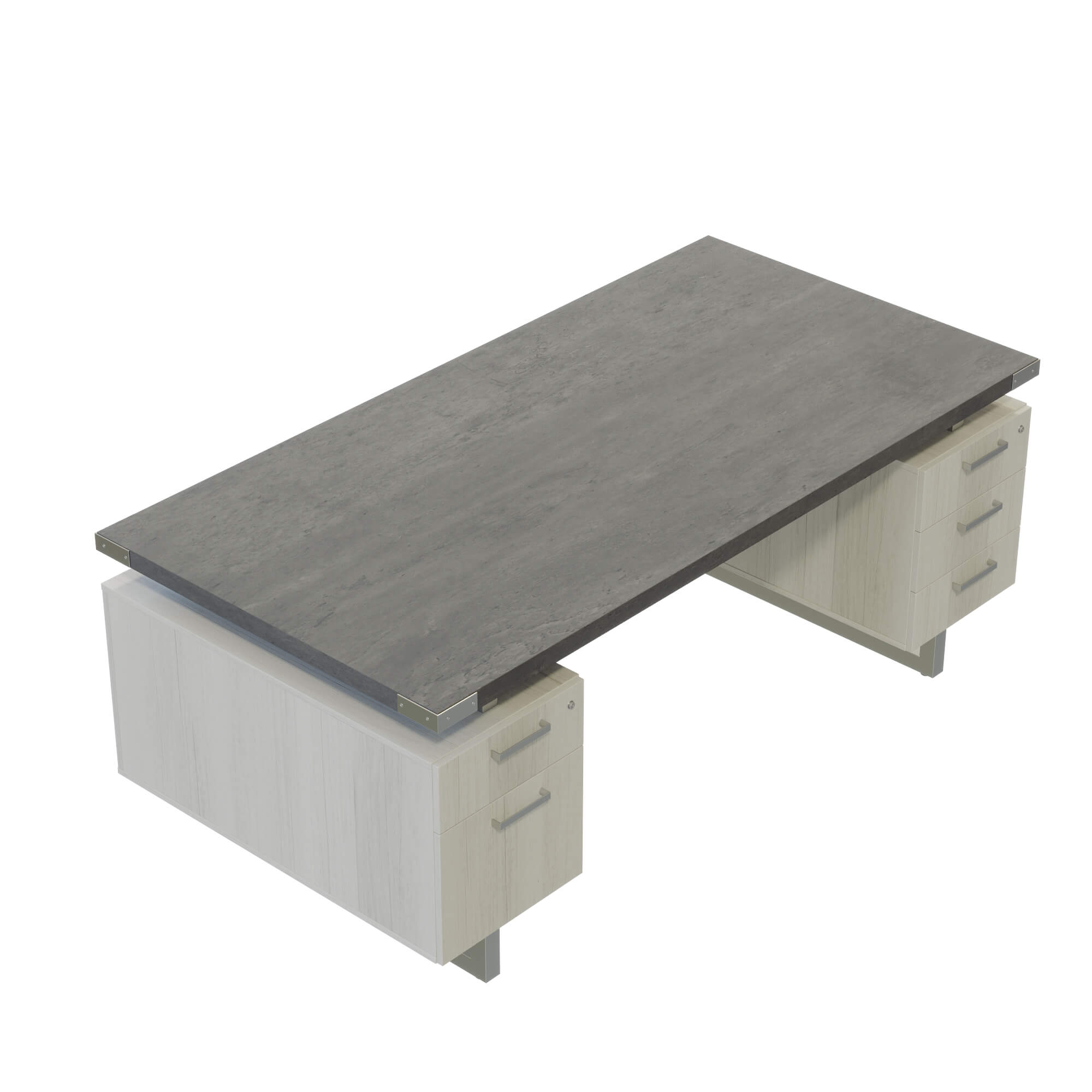 Ho4 home office furniture desk with 2 box file cabinets top 1 2 Ho4 home office furniture desk with 2 box file cabinets top 1 2