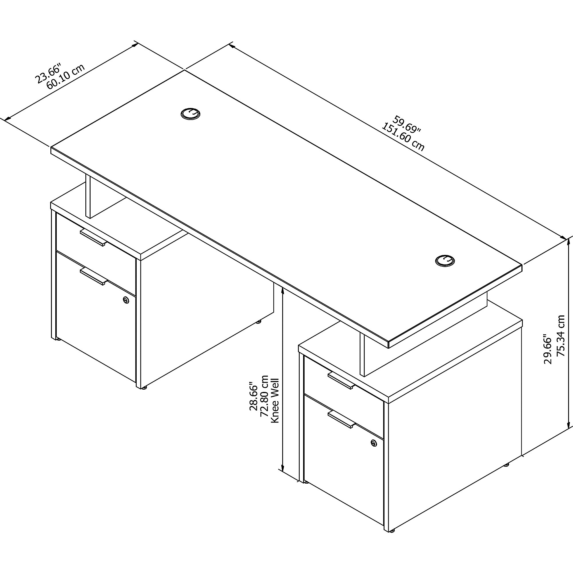 Home office furniture desk 4 drawers dimensions 60w Home office furniture desk 4 drawers dimensions 60w