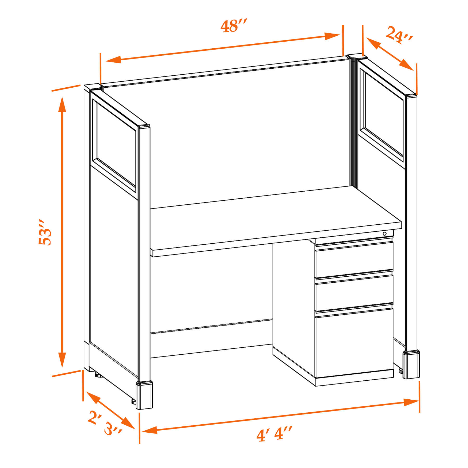 Hot desk CUB 1 53 24 G WHT WH PSO Hot desk CUB 1 53 24 G WHT WH PSO