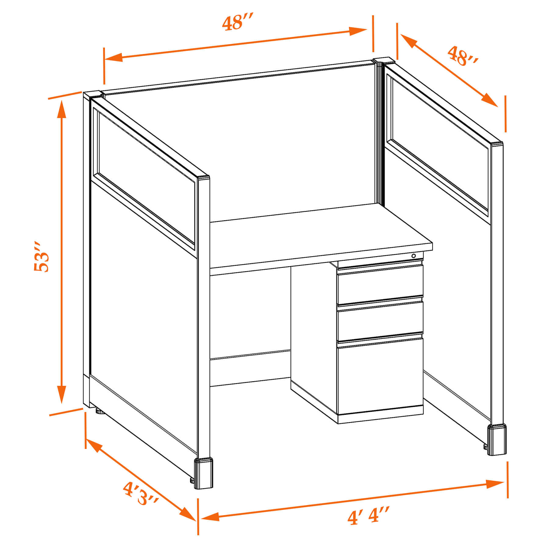 Hot desk CUB 1 53 44 G WHT WH PSO Hot desk CUB 1 53 44 G WHT WH PSO