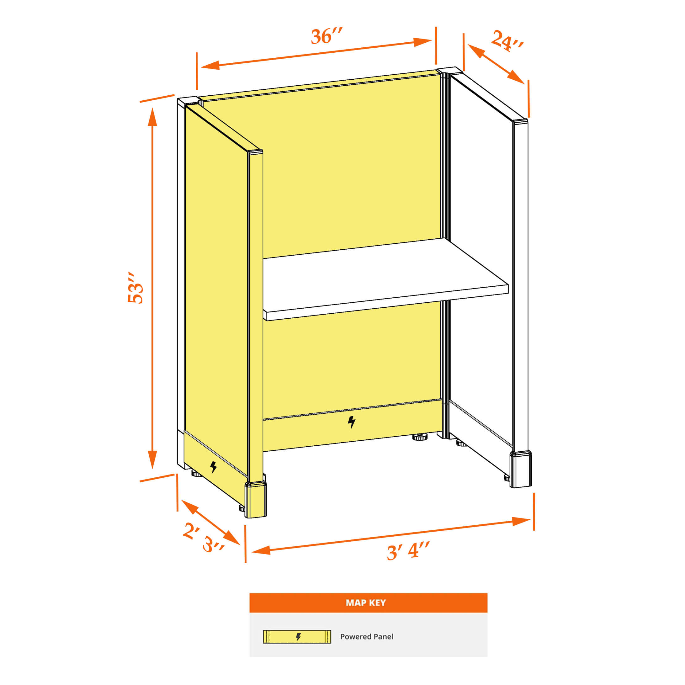 Hot desk CUB 1 53 P 23 WHT WH PSO Hot desk CUB 1 53 P 23 WHT WH PSO