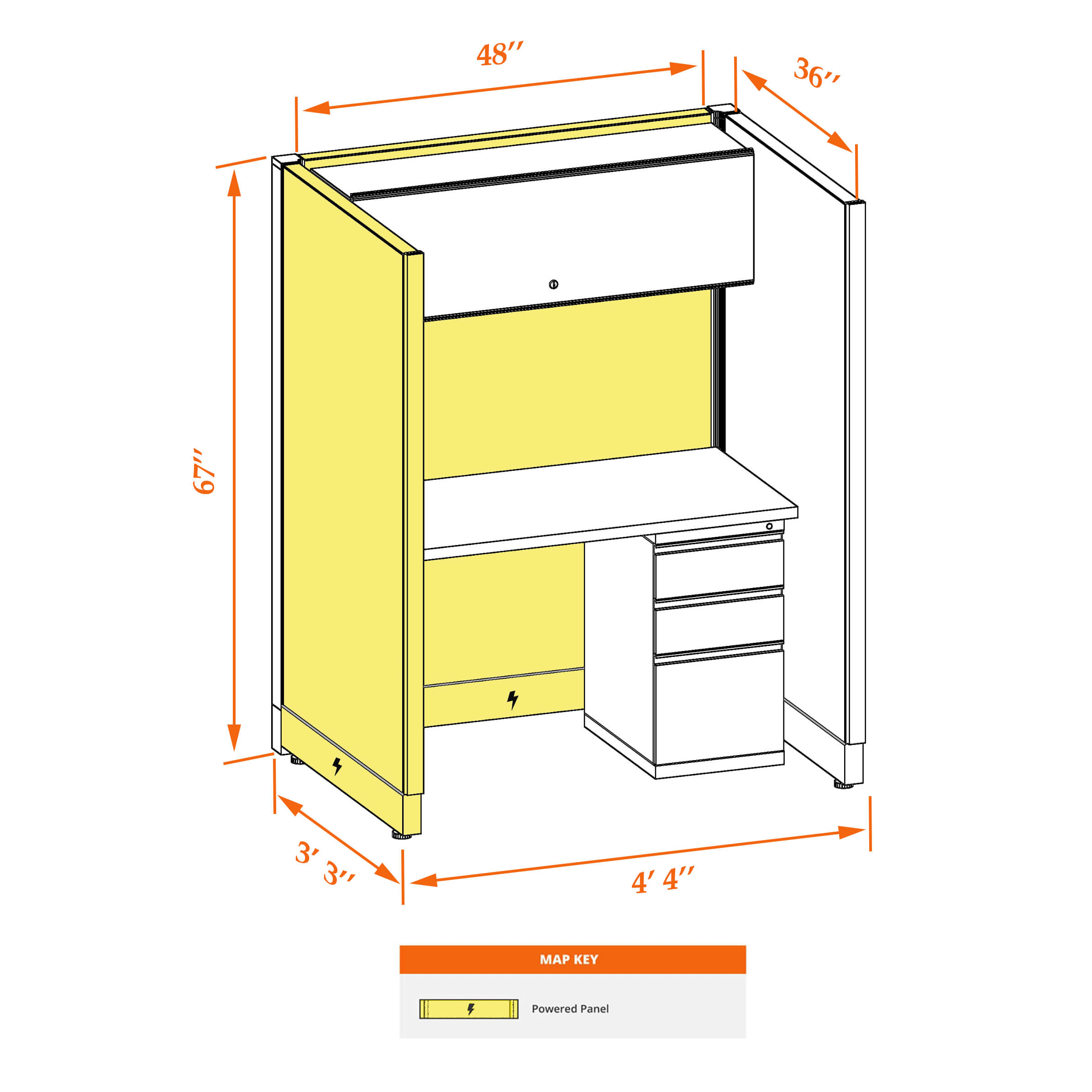 Hot desk CUB 1 67 P 34 WHT WH PSO Hot desk CUB 1 67 P 34 WHT WH PSO