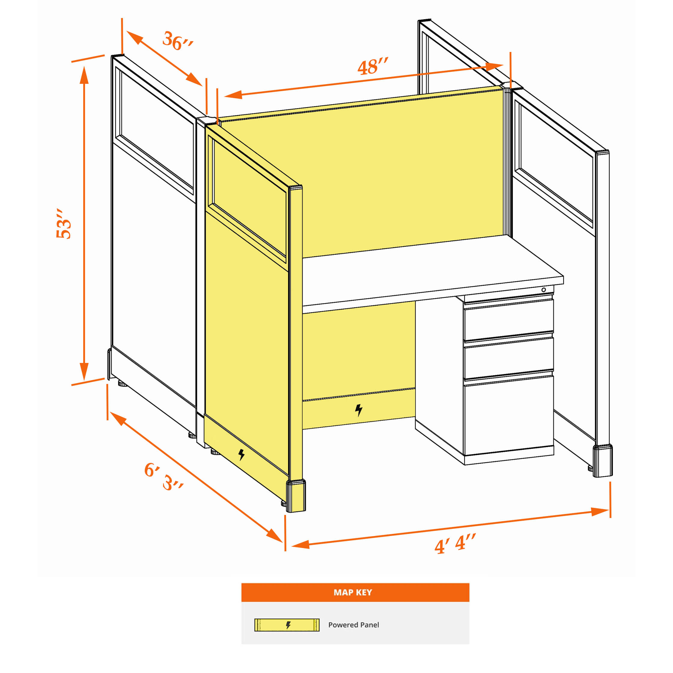 Hot desk CUB 2 53 P 34 G WHT WH PSO Hot desk CUB 2 53 P 34 G WHT WH PSO