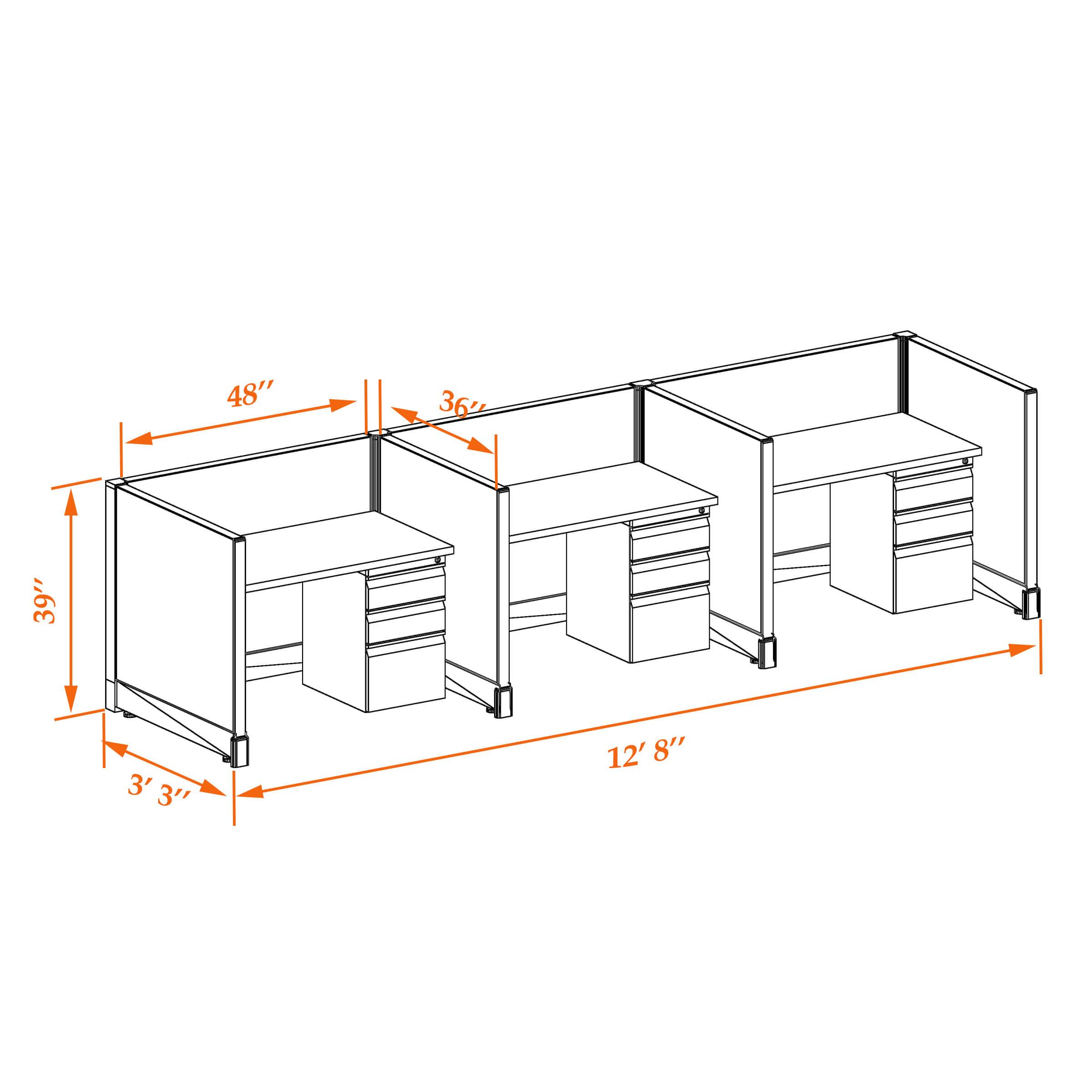 Hot desk CUB 3 39 34 WHT WH PSO Hot desk CUB 3 39 34 WHT WH PSO