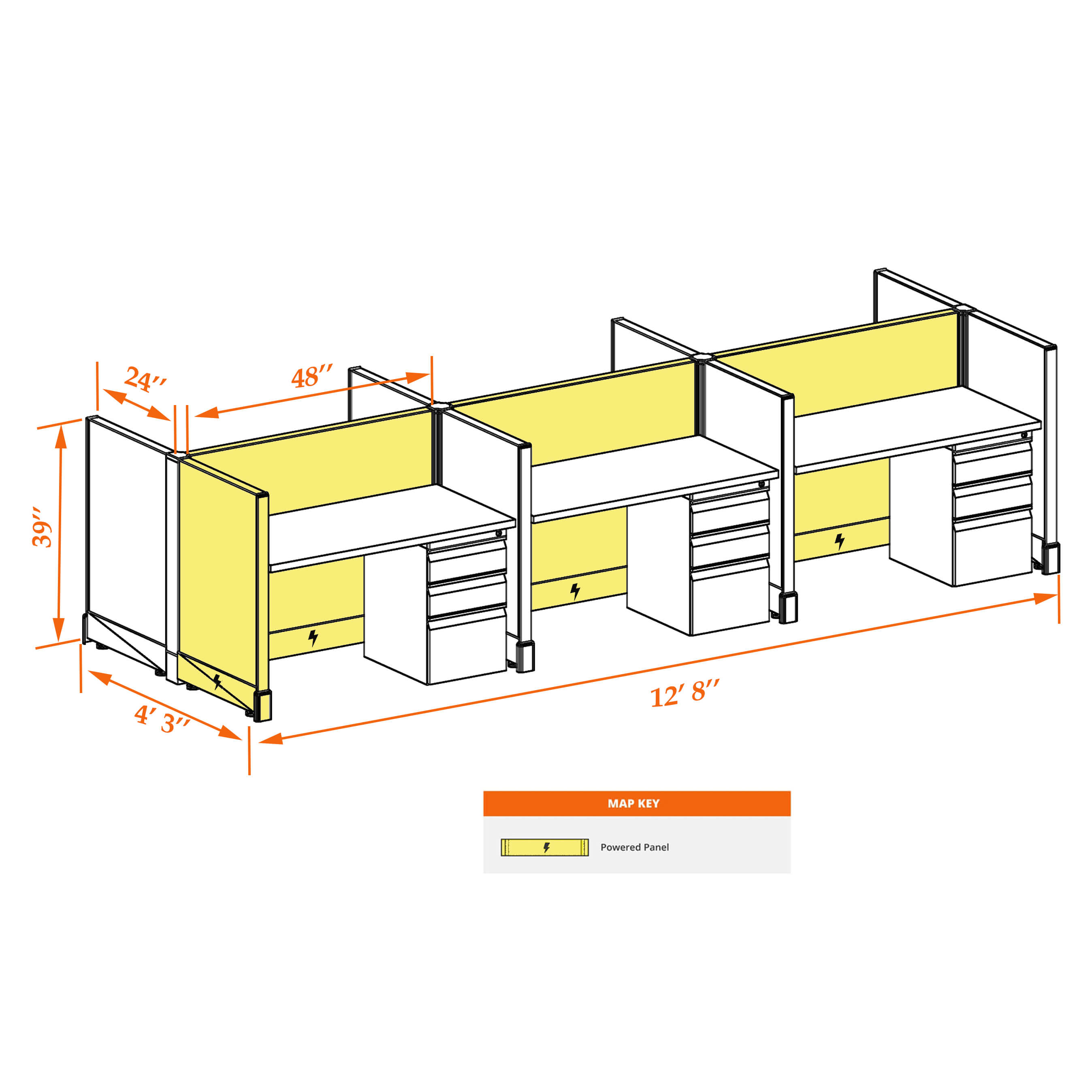 Hot desk CUB 6 39 P 24 WHT WH PSO Hot desk CUB 6 39 P 24 WHT WH PSO