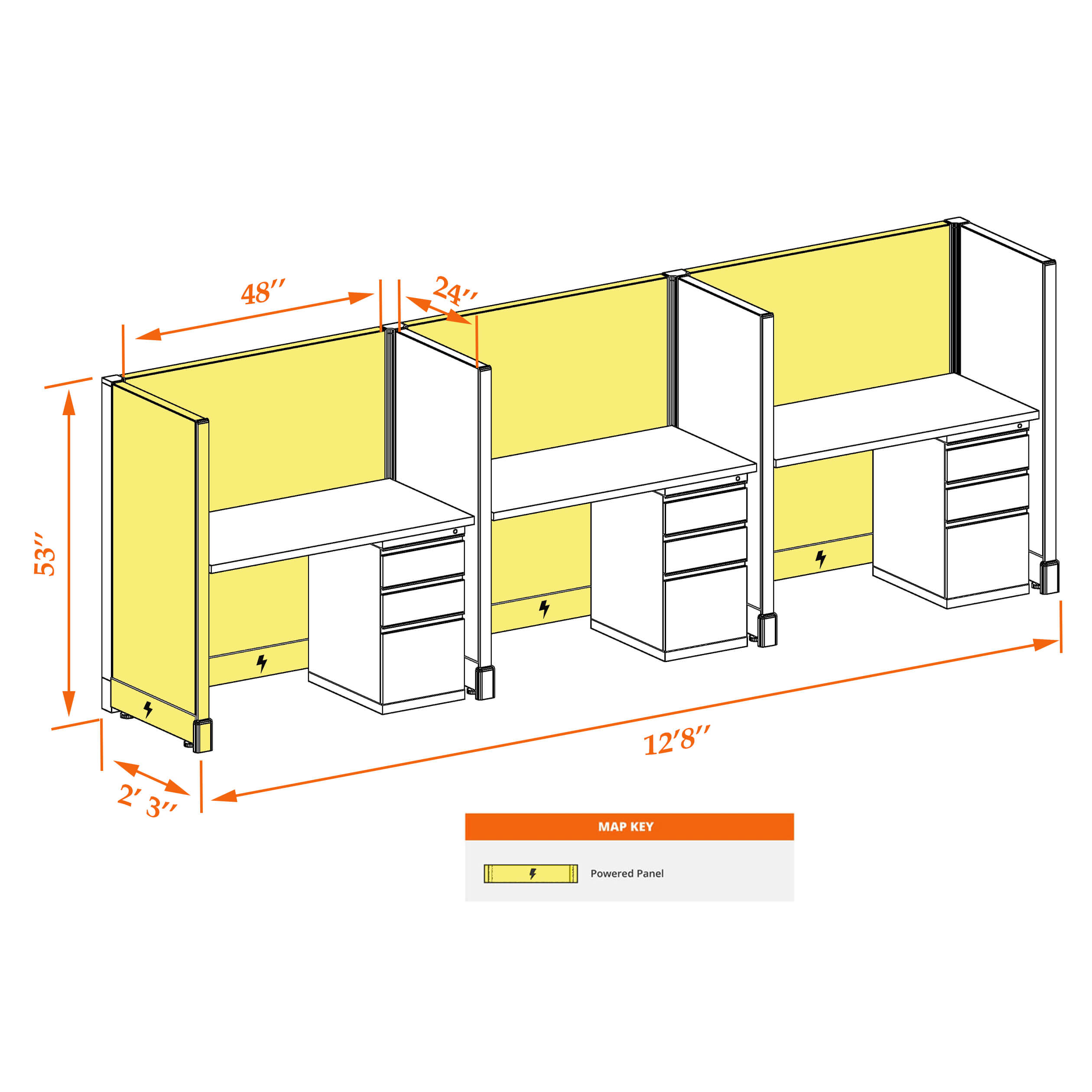 Hot desk UB 3 53 P 24 WHT WH PSO Hot desk UB 3 53 P 24 WHT WH PSO