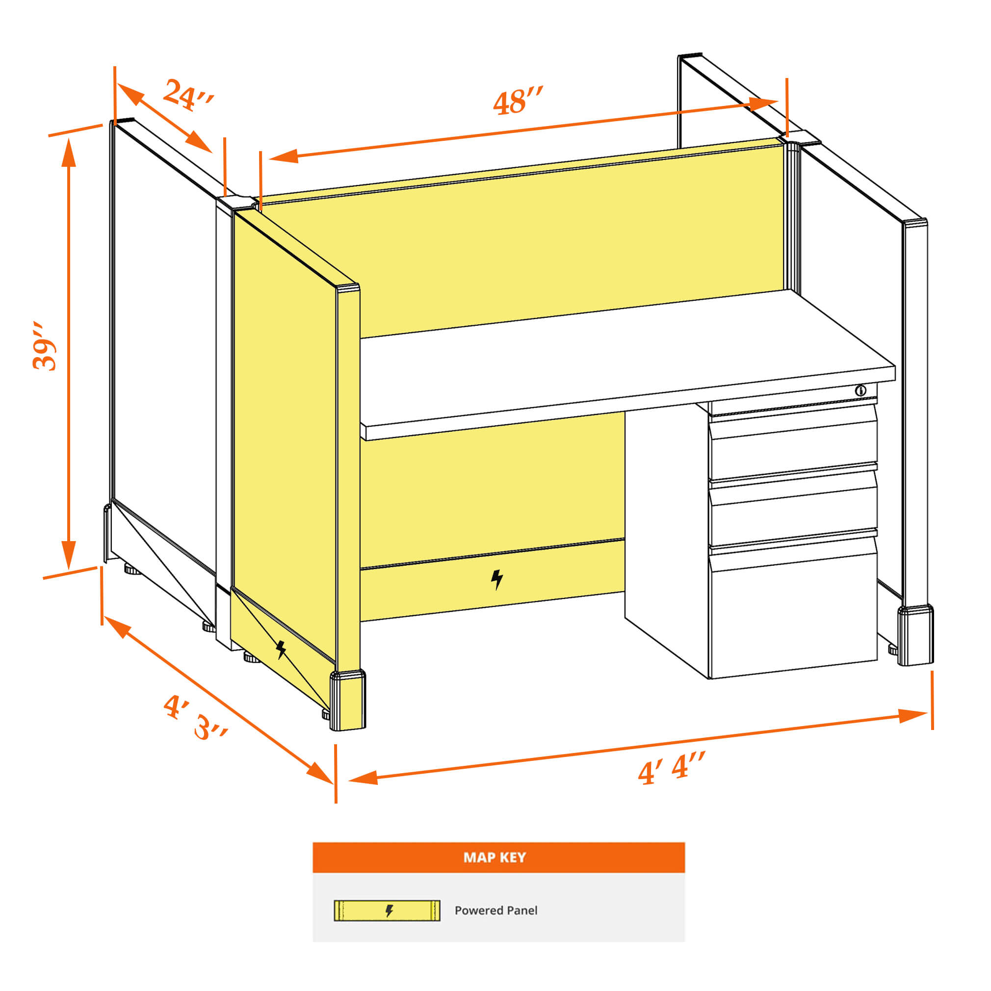 Hot desk CUB 2C 39 P 24 WHT WH PSO Hot desk CUB 2C 39 P 24 WHT WH PSO