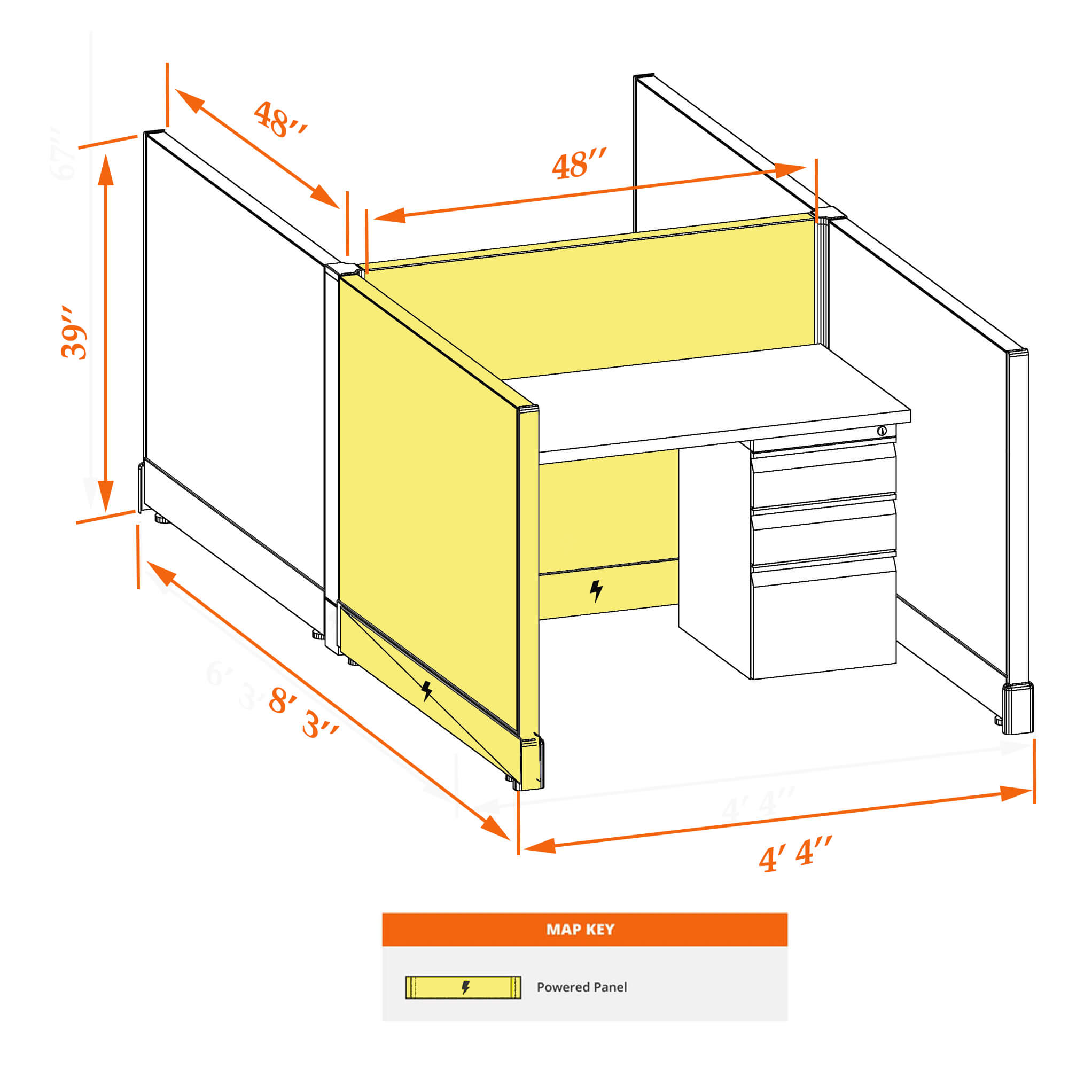 Hot desk CUB 2C 39 P 44 WHT WH PSO Hot desk CUB 2C 39 P 44 WHT WH PSO
