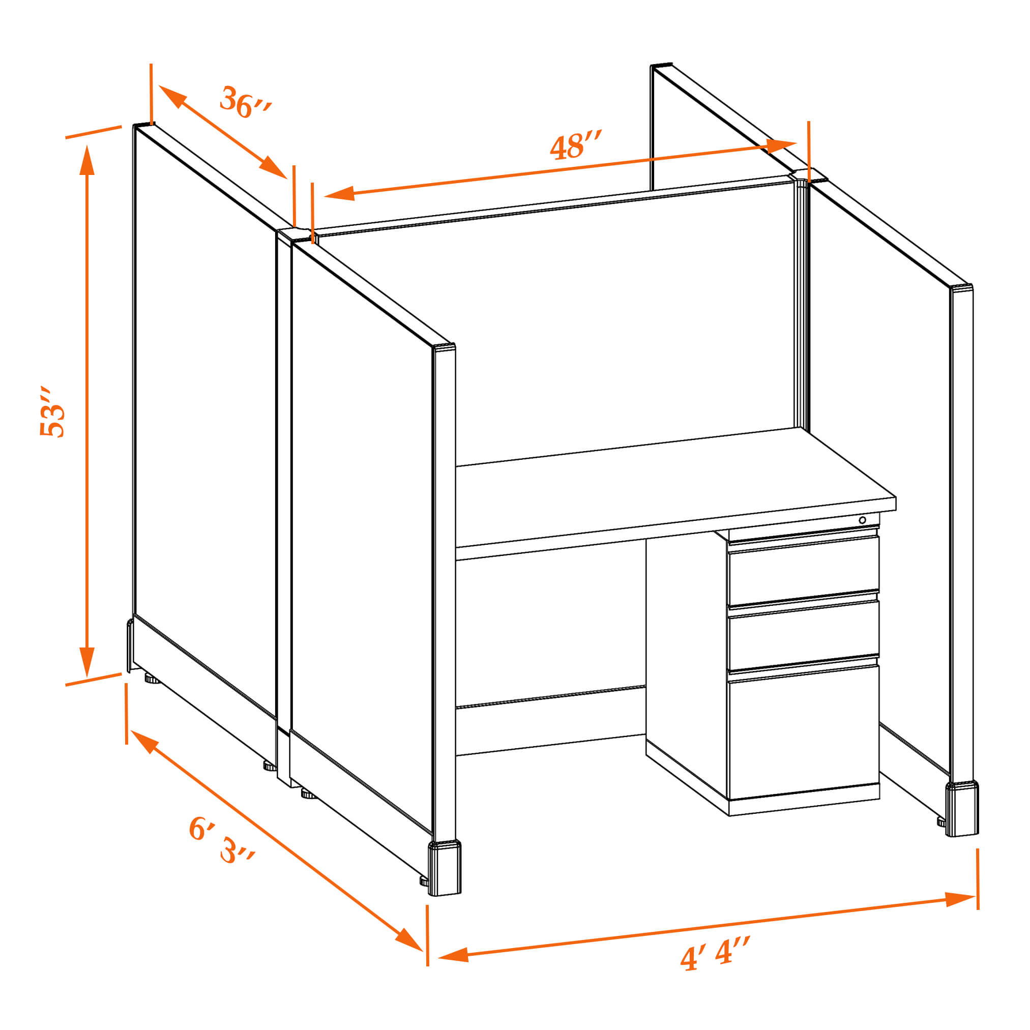 Hot desk CUB 2C 53 34 WHT WH PSO Hot desk CUB 2C 53 34 WHT WH PSO