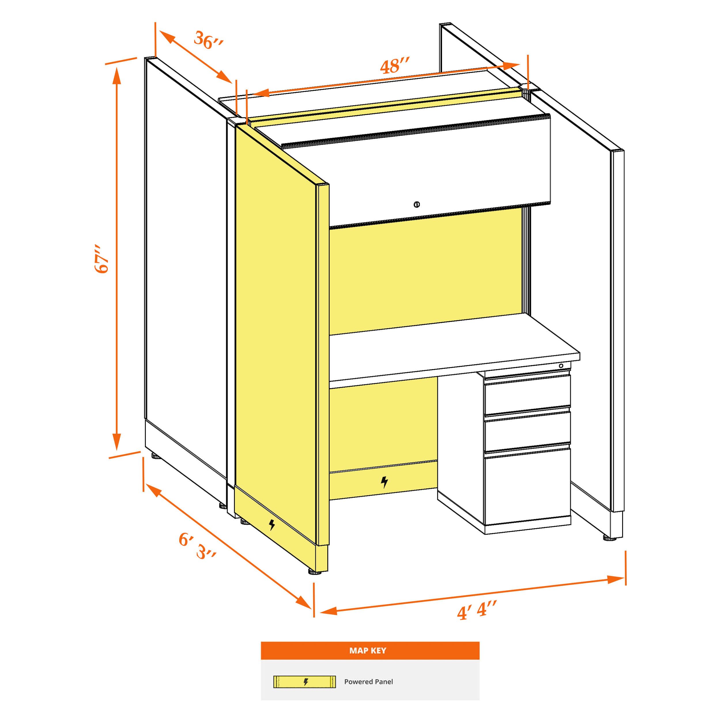 Hot desk CUB 2C 67 P 34 WHT WH PSO Hot desk CUB 2C 67 P 34 WHT WH PSO
