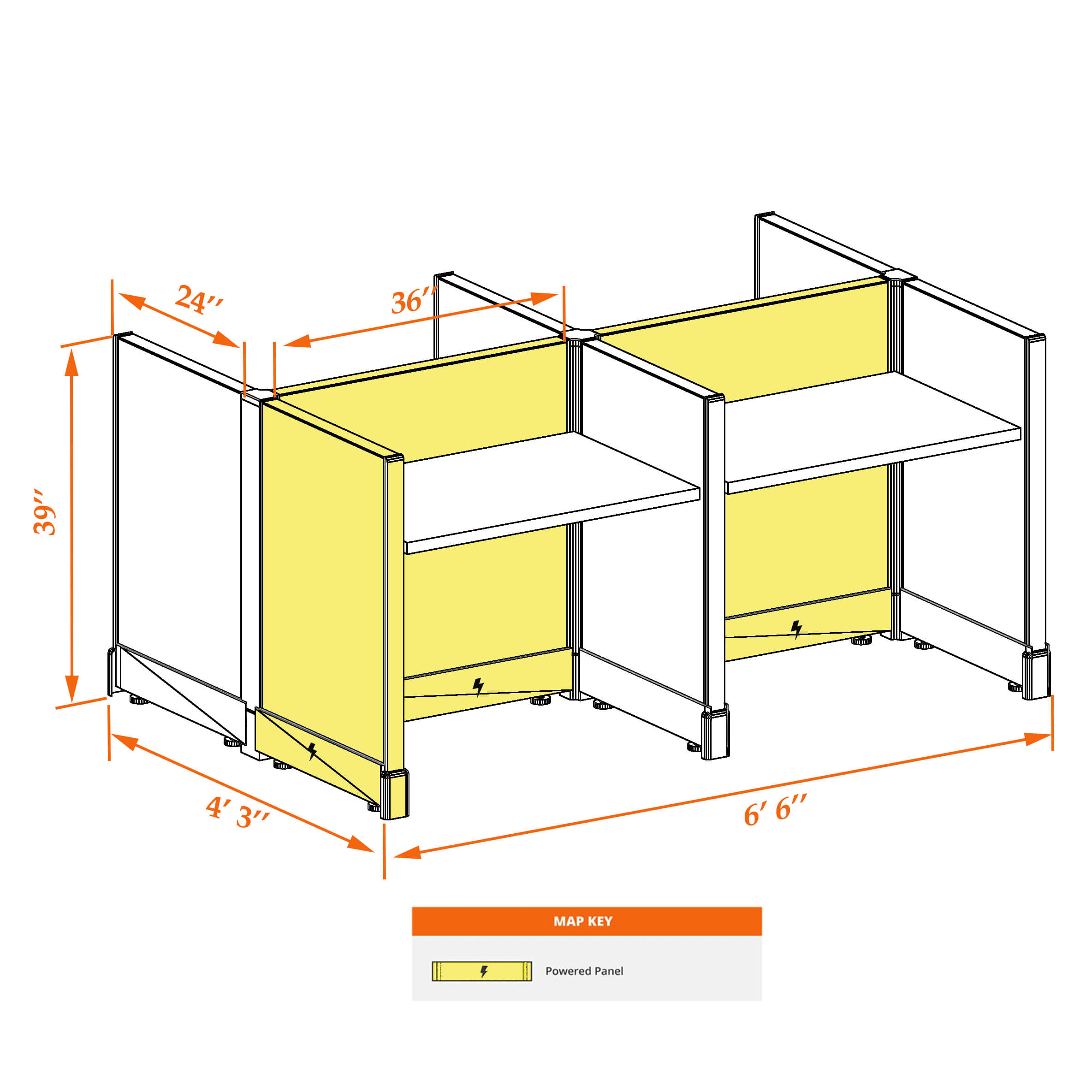 Hot desk CUB 4C 39 P 23 WHT WH PSO Hot desk CUB 4C 39 P 23 WHT WH PSO