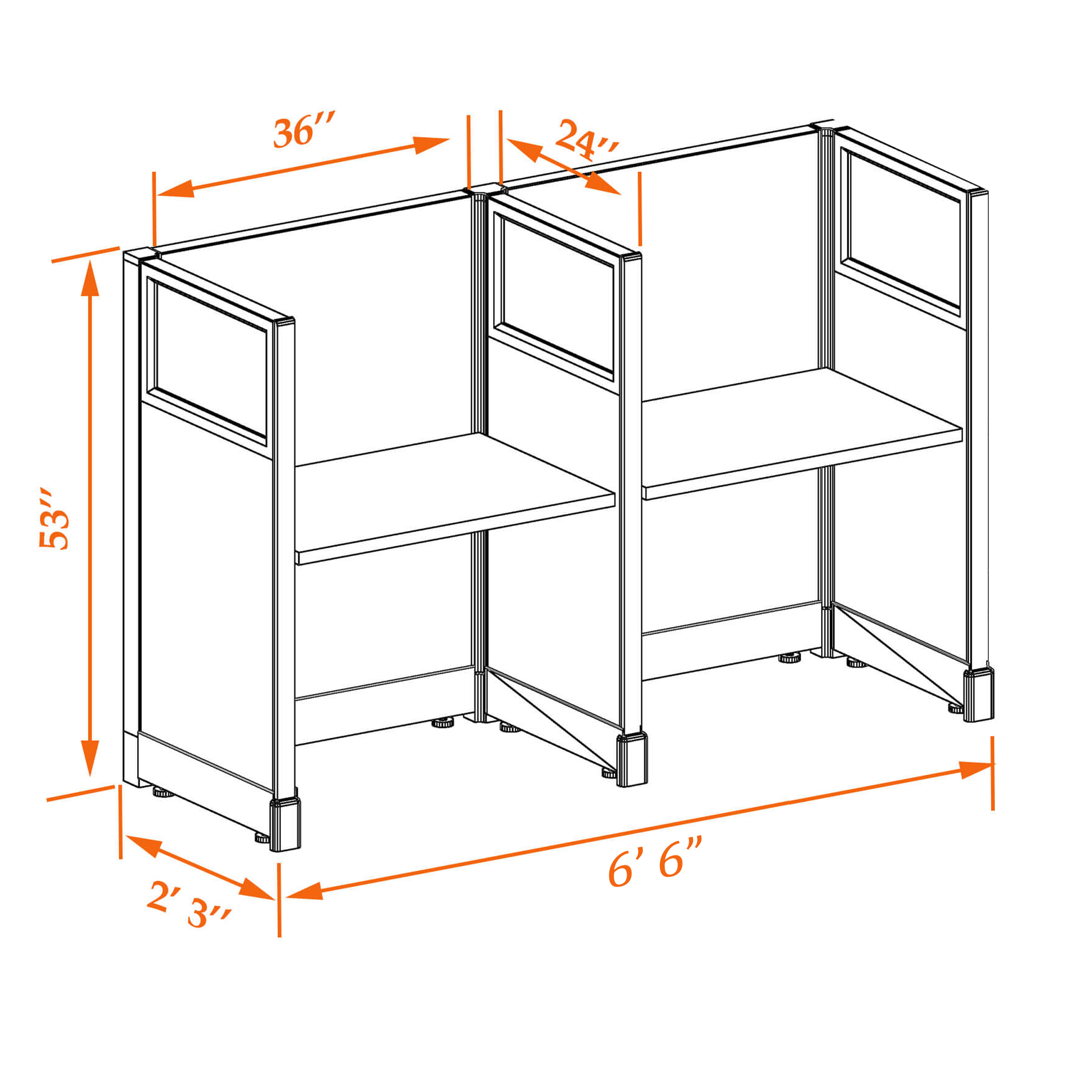 Hoteling workstations 53HGU 23 2PI Hoteling workstations 53HGU 23 2PI
