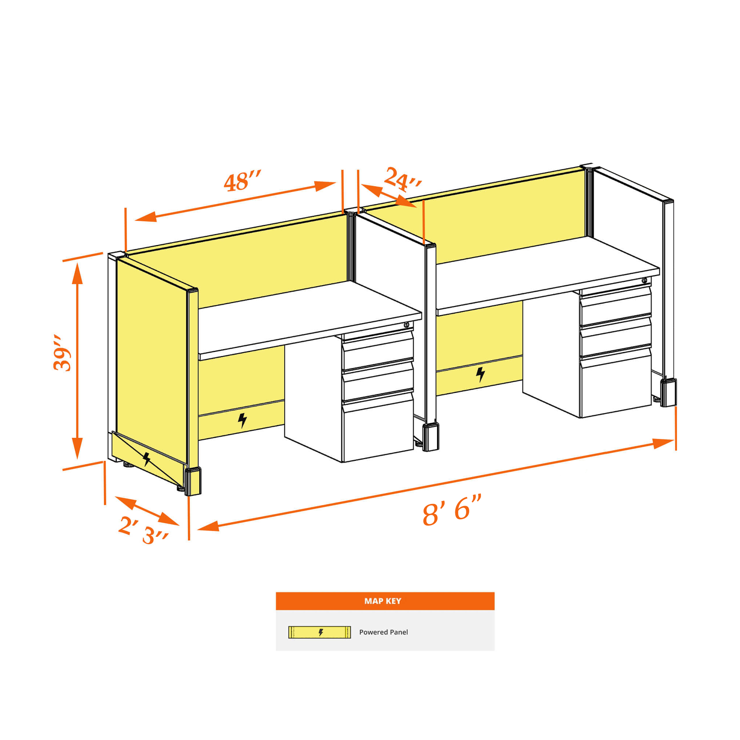Small cubicles 39HP 24 2PI Small cubicles 39HP 24 2PI