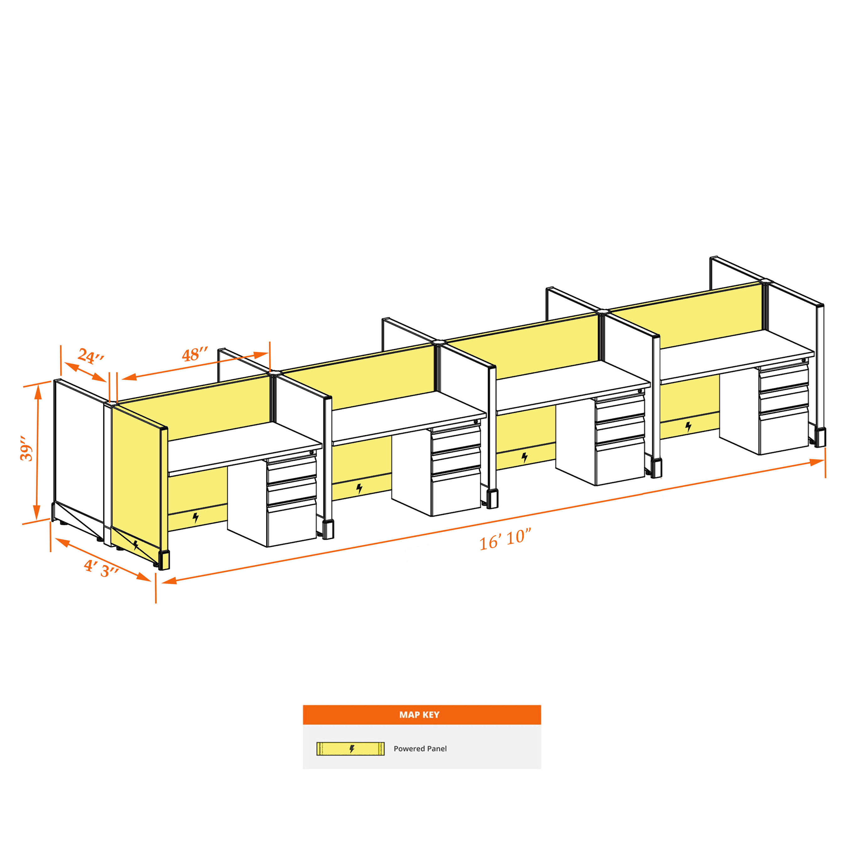 Small cubicles 39HP 24 8PC Small cubicles 39HP 24 8PC
