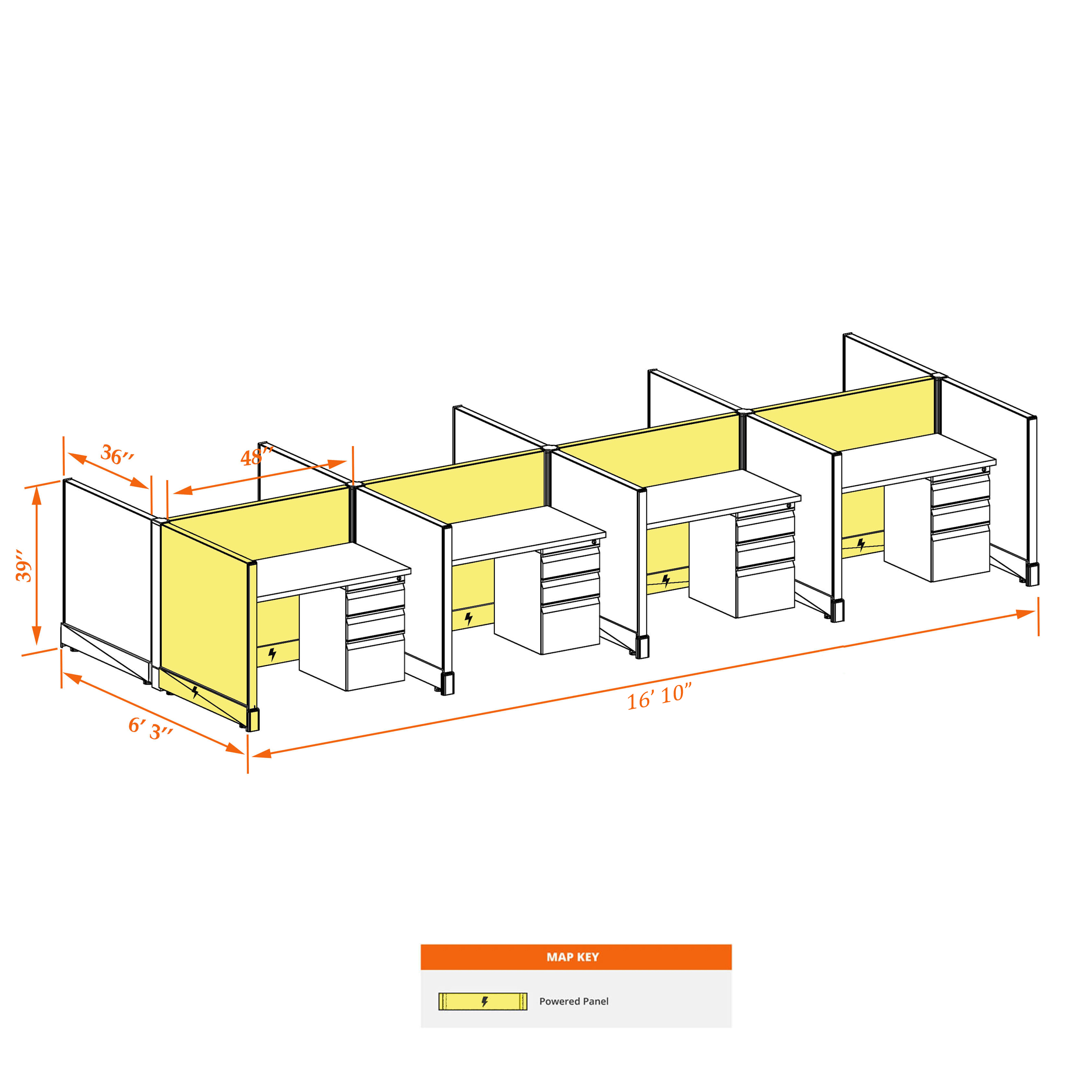 Small cubicles 39HP 34 8PC Small cubicles 39HP 34 8PC
