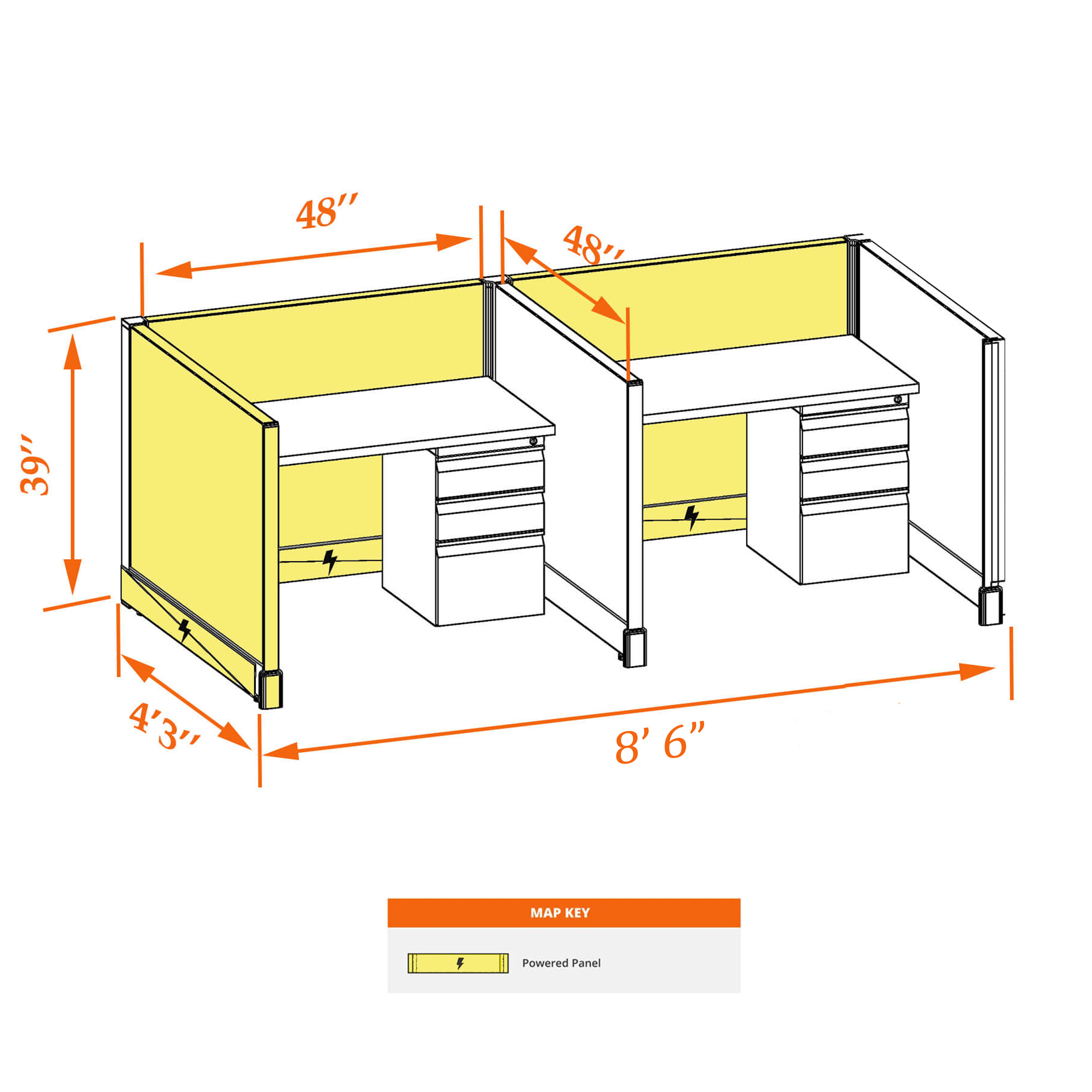 Small cubicles 39HP 44 2PI Small cubicles 39HP 44 2PI