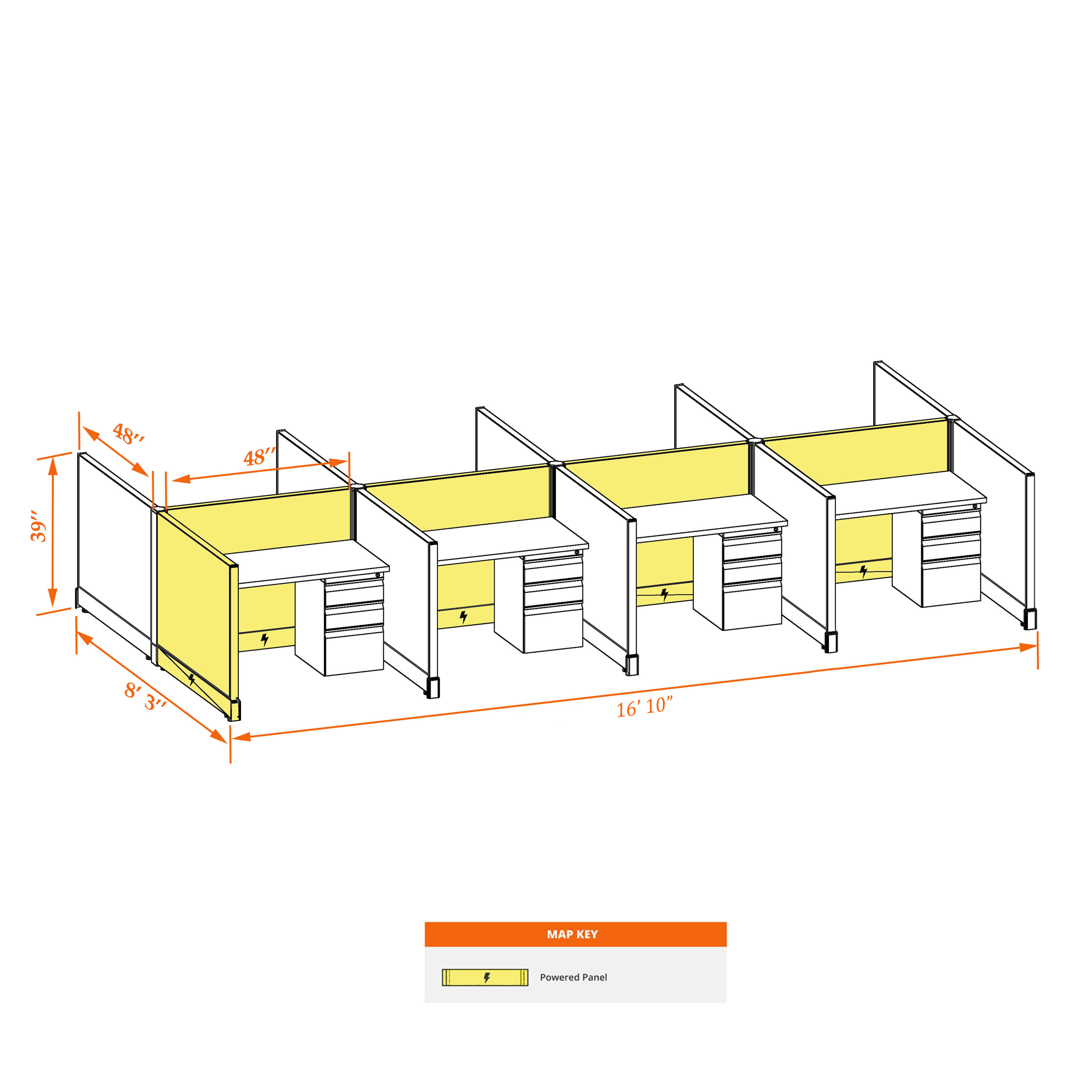 Small cubicles 39HP 44 8PC Small cubicles 39HP 44 8PC