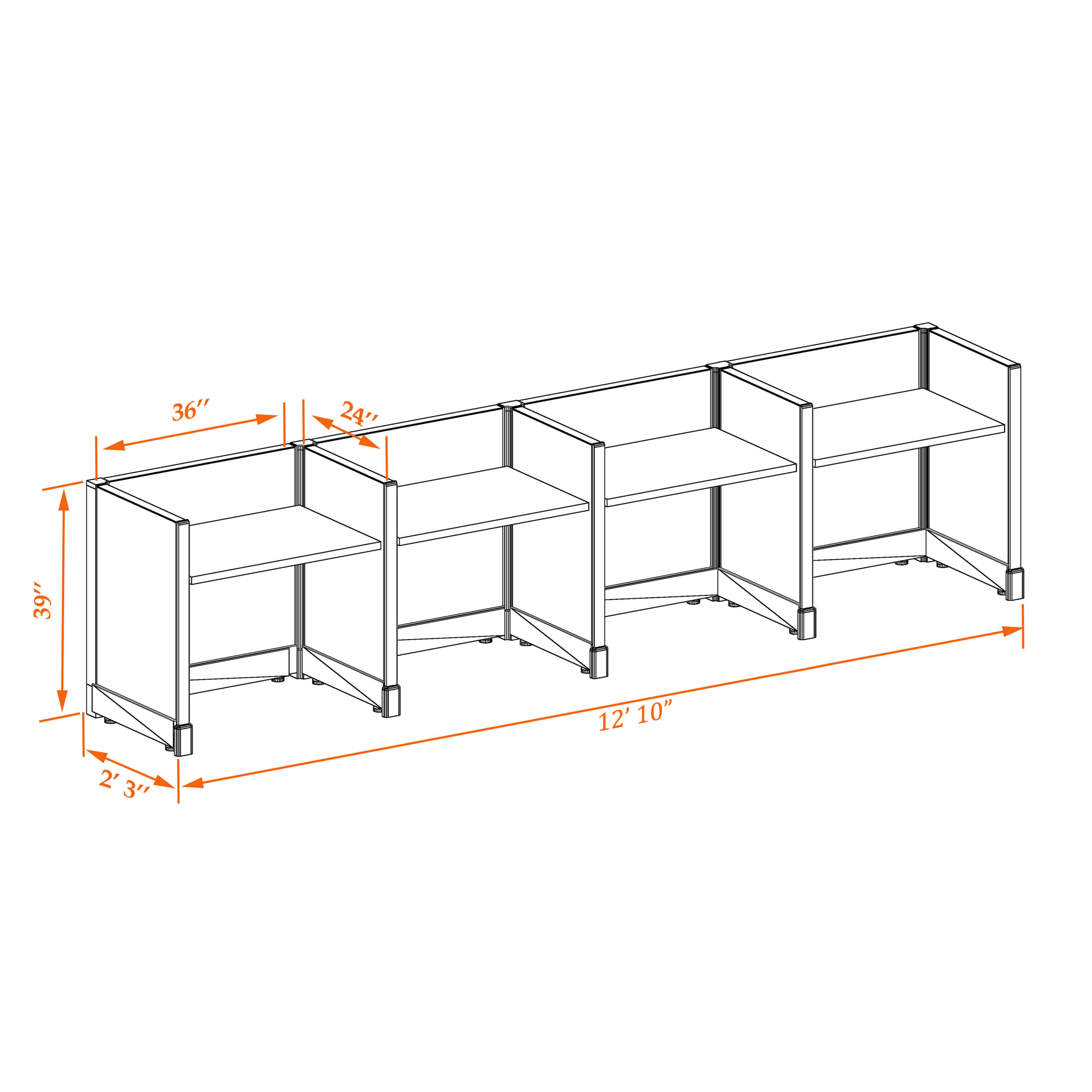Small office cubicles 39HU 23 4PI Small office cubicles 39HU 23 4PI