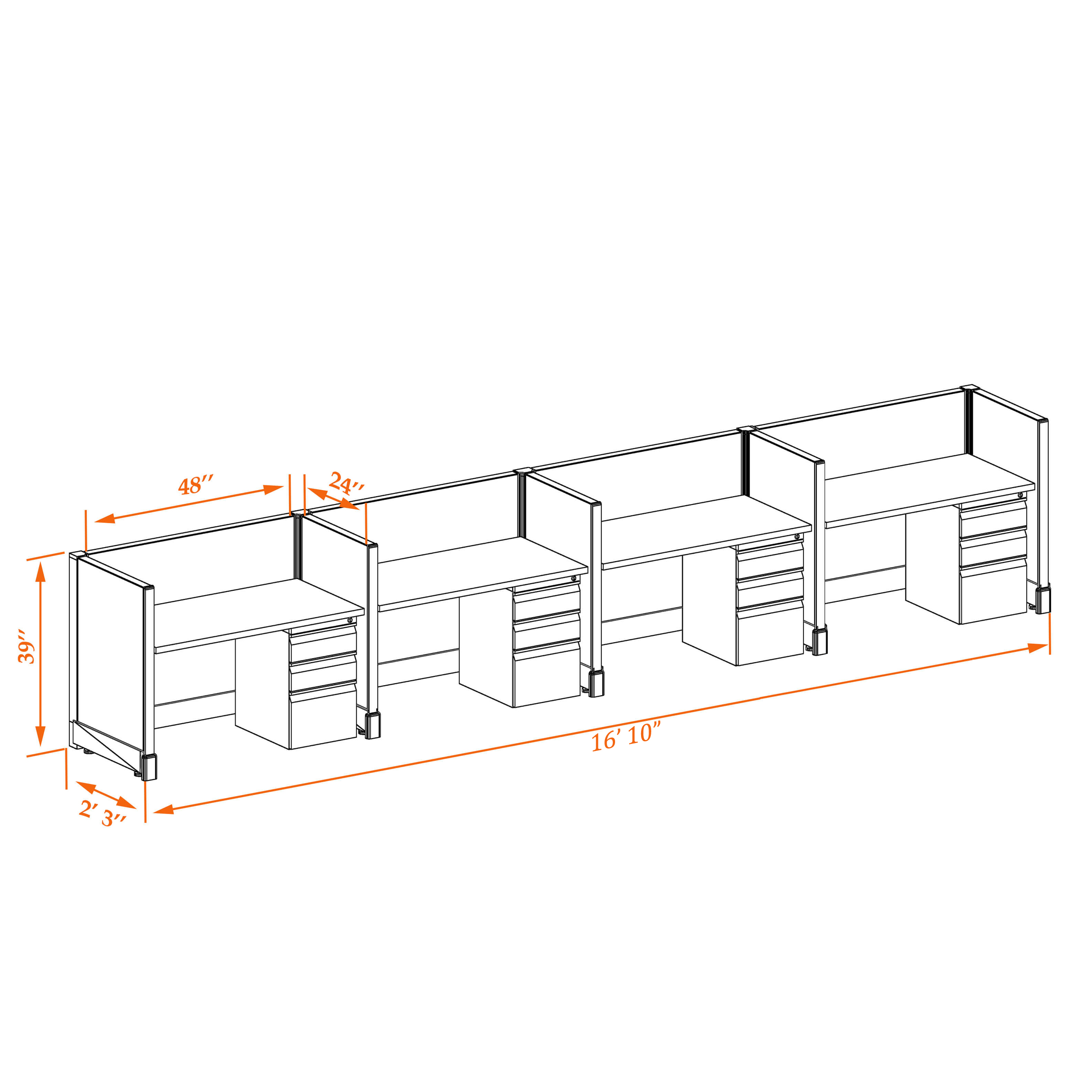 Small office cubicles 39HU 24 4PI Small office cubicles 39HU 24 4PI