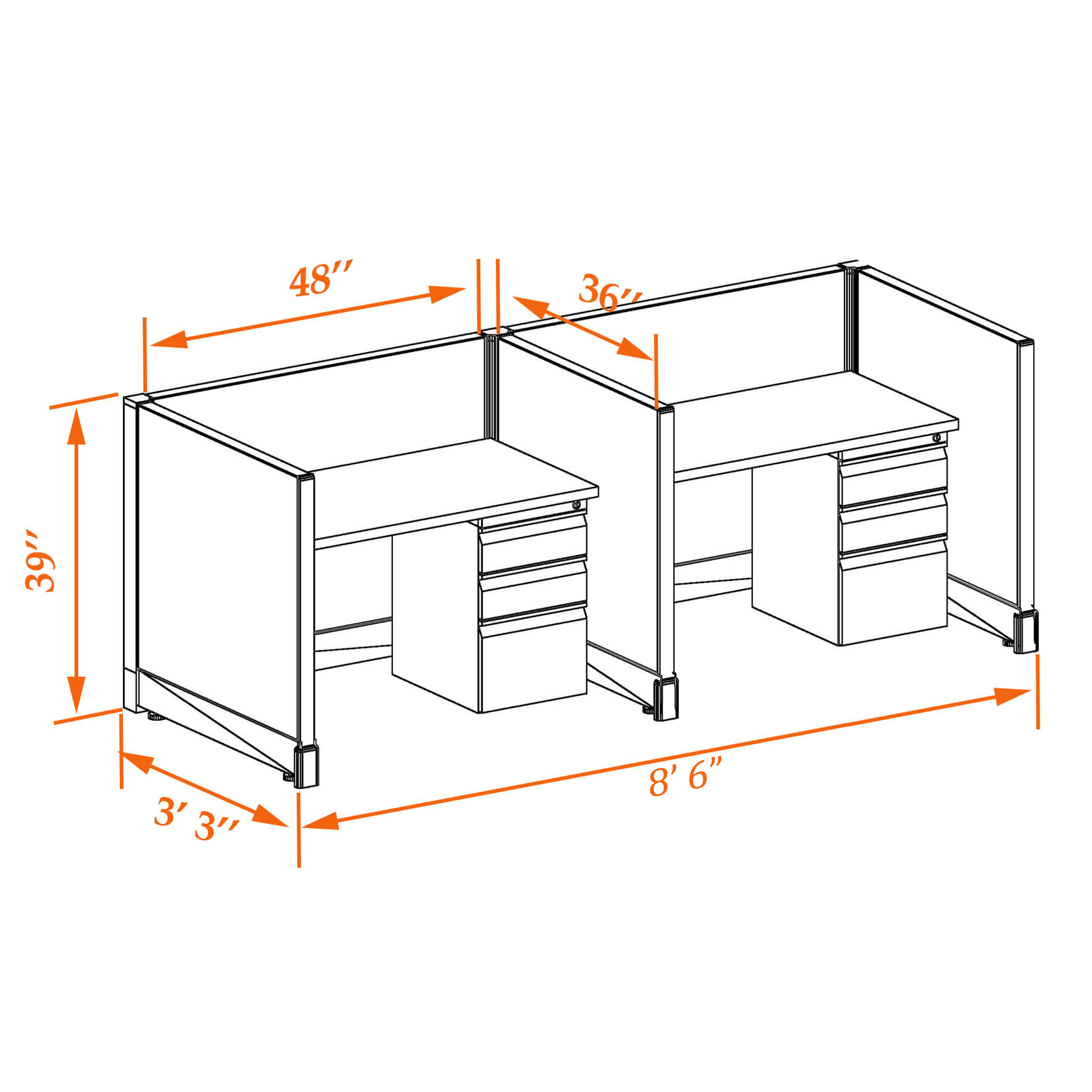 Small office cubicles 39HU 34 2PI 1 Small office cubicles 39HU 34 2PI 1