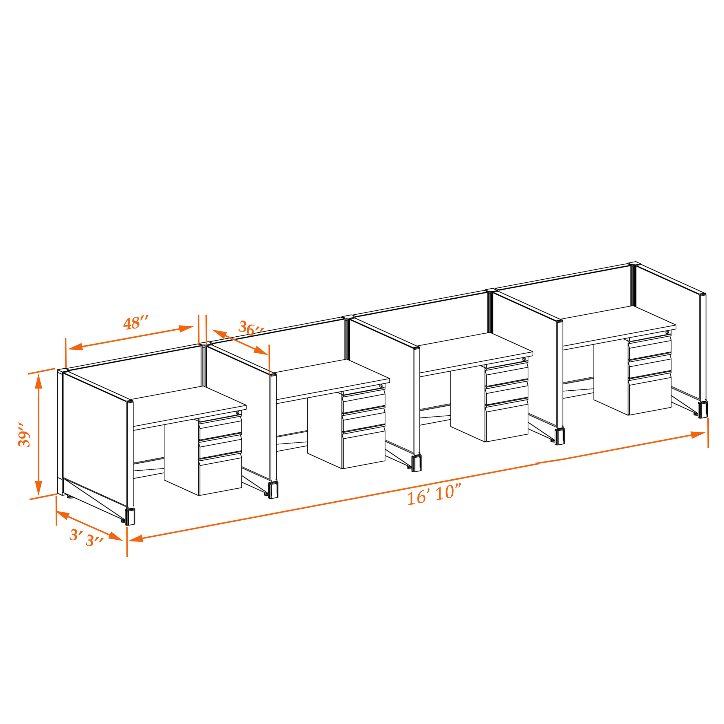Small office cubicles 39HU 34 4PI Small office cubicles 39HU 34 4PI