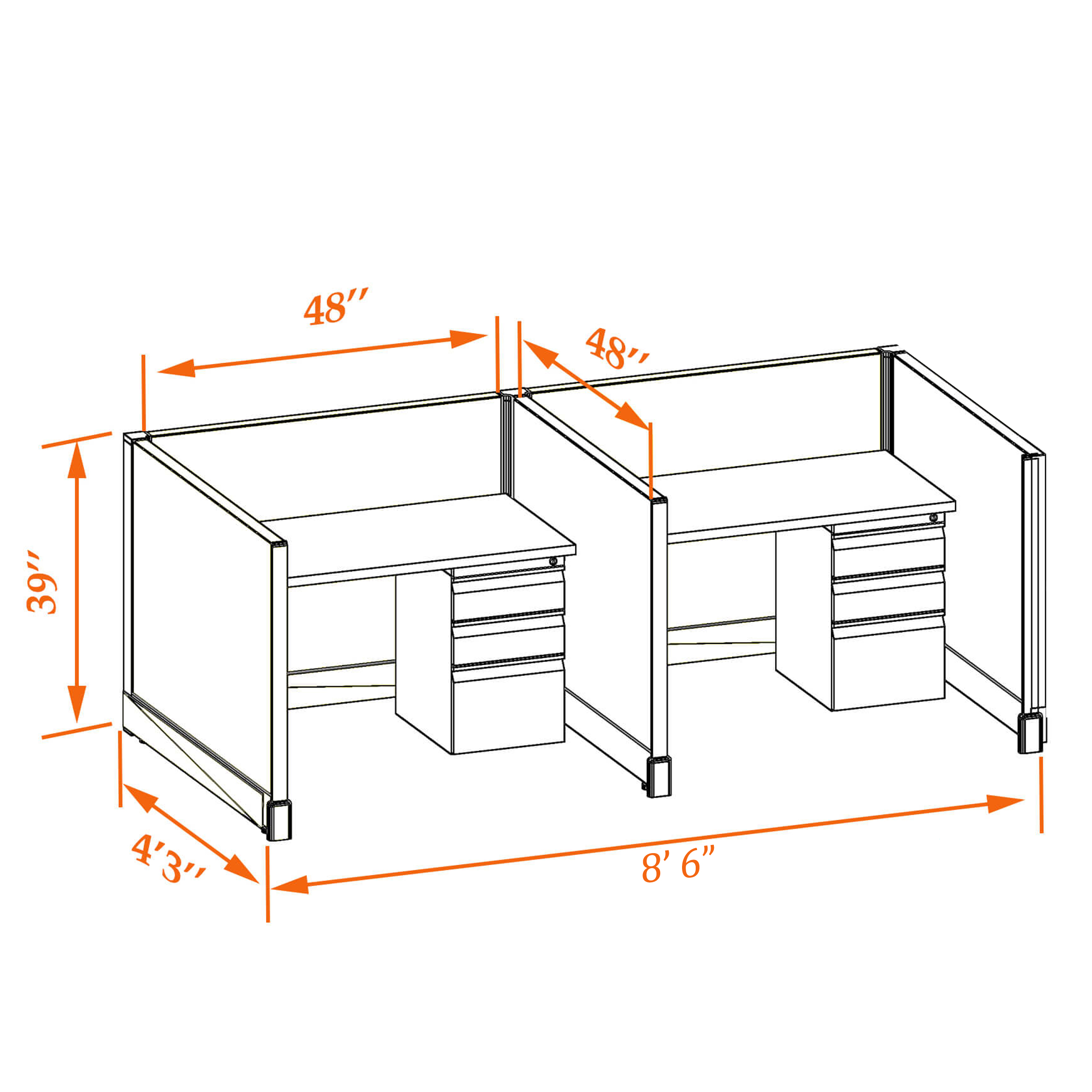Small office cubicles 39HU 44 2PI 1 Small office cubicles 39HU 44 2PI 1